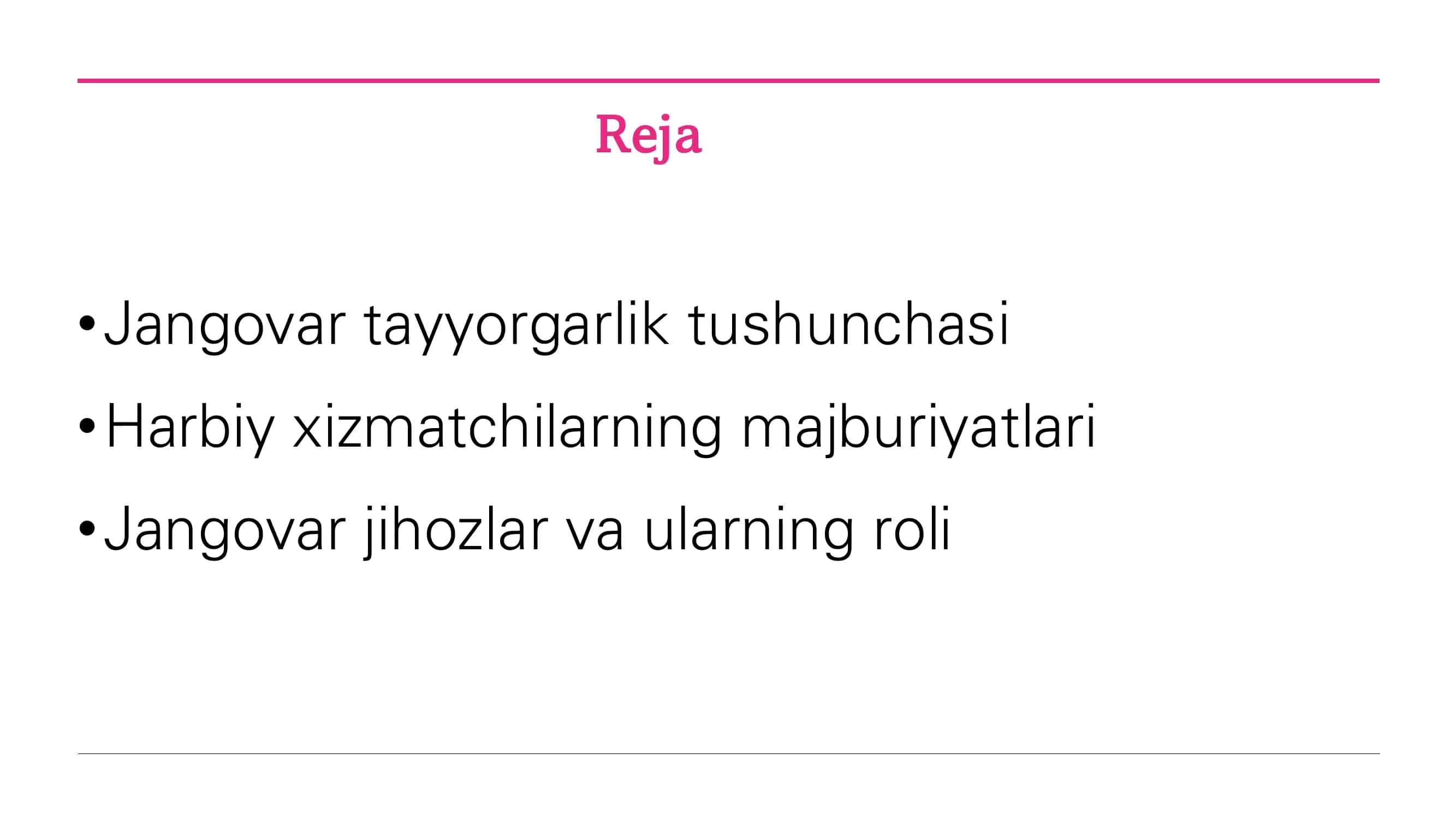 Jangovar tayyorgarlik 2
