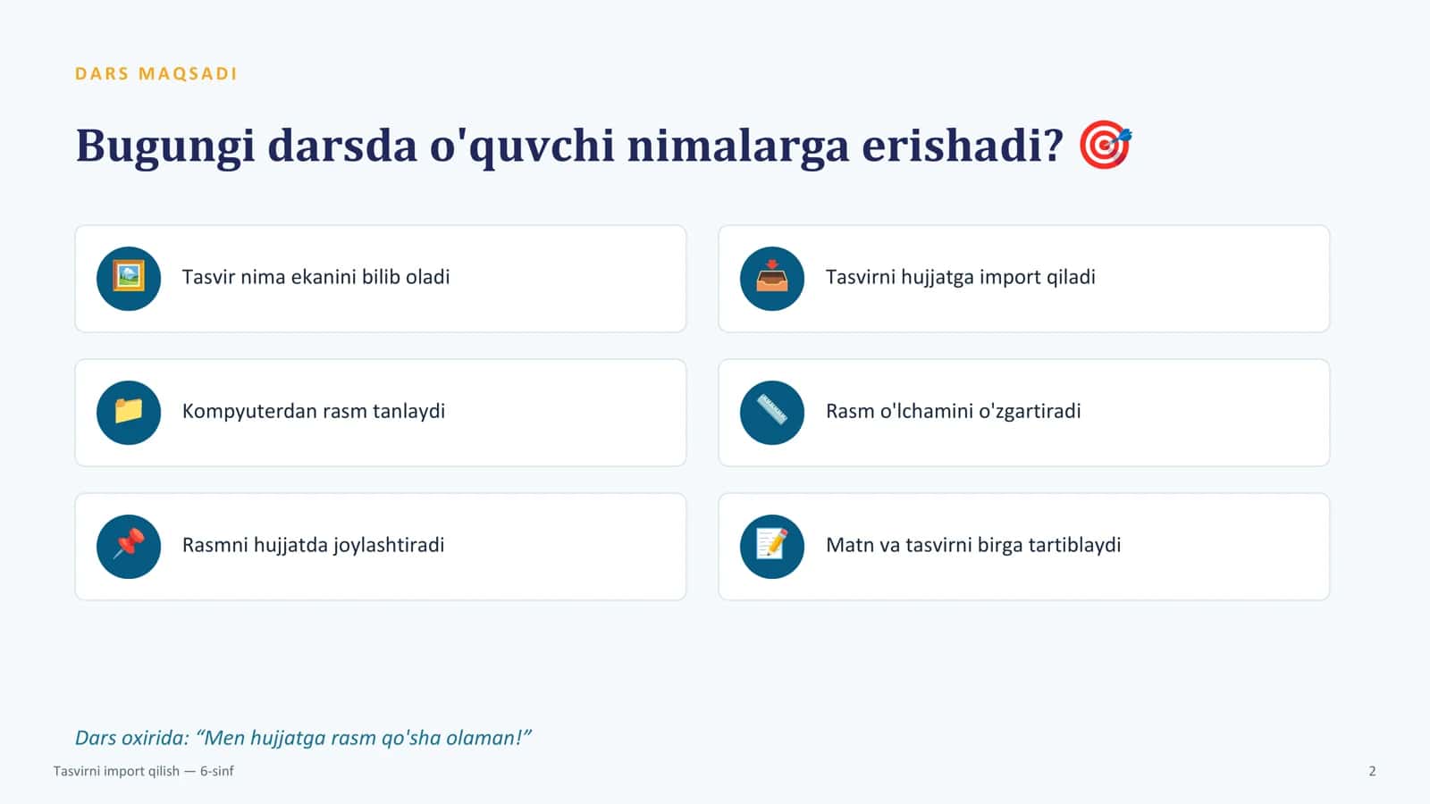 TASVIRNI IMPORT QILISH 2