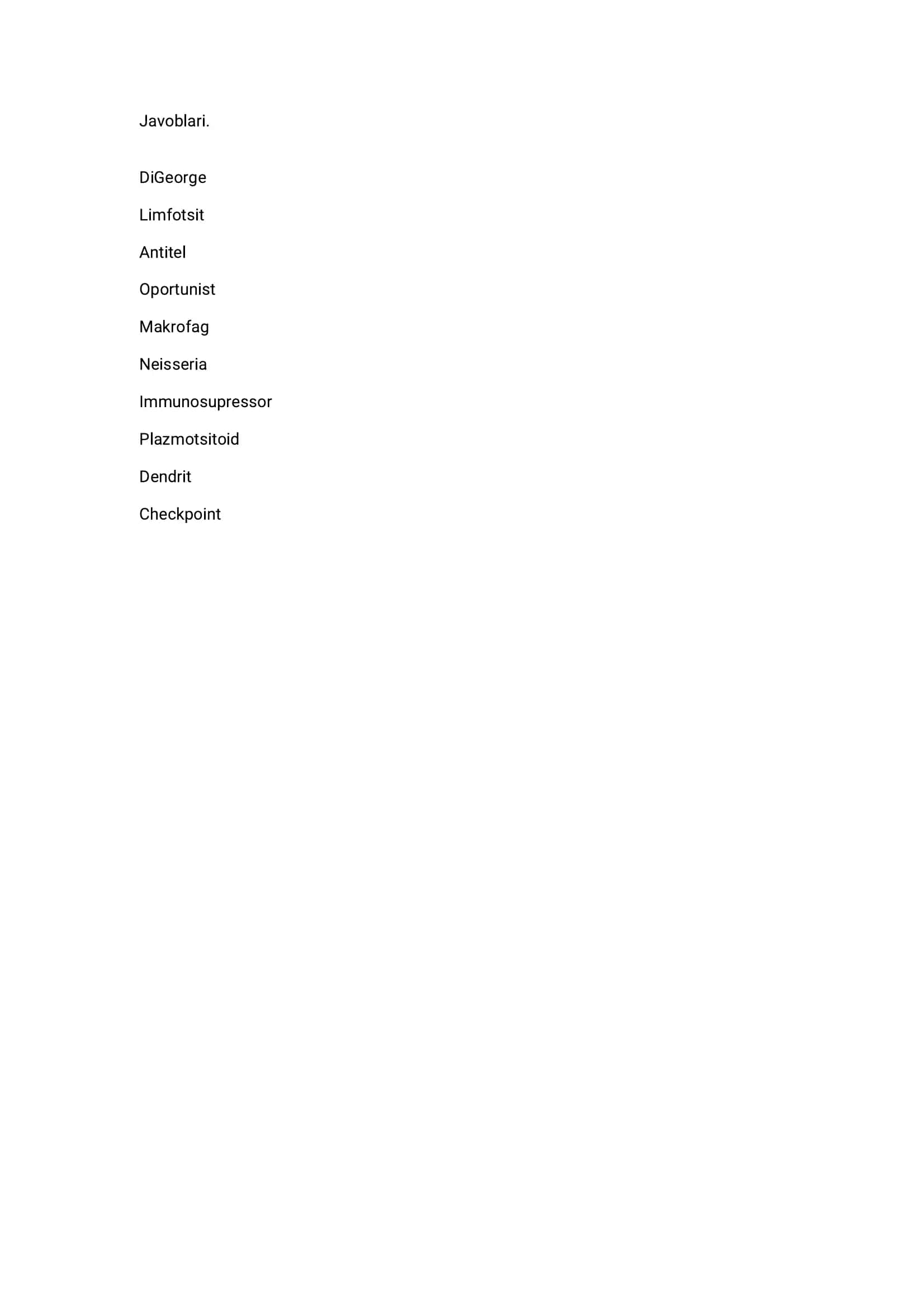 Immunologiyaning asosiy tushunchalari 2