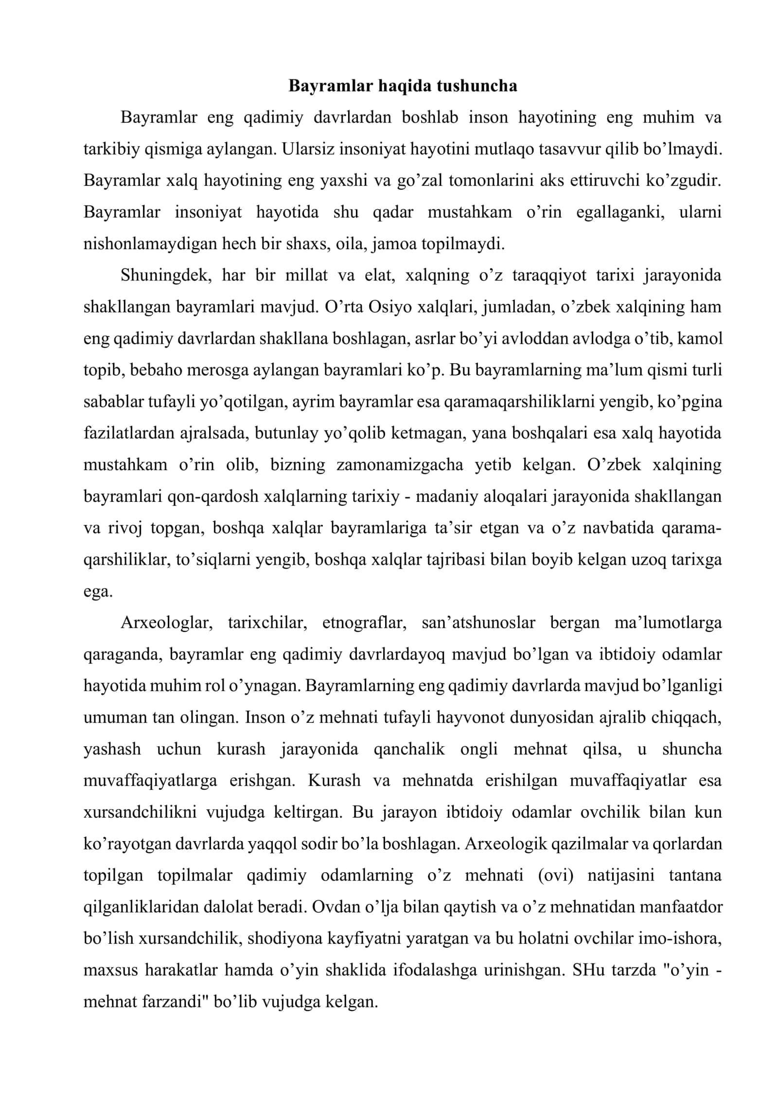 O’zbek xalq bayramlari tarixi 2