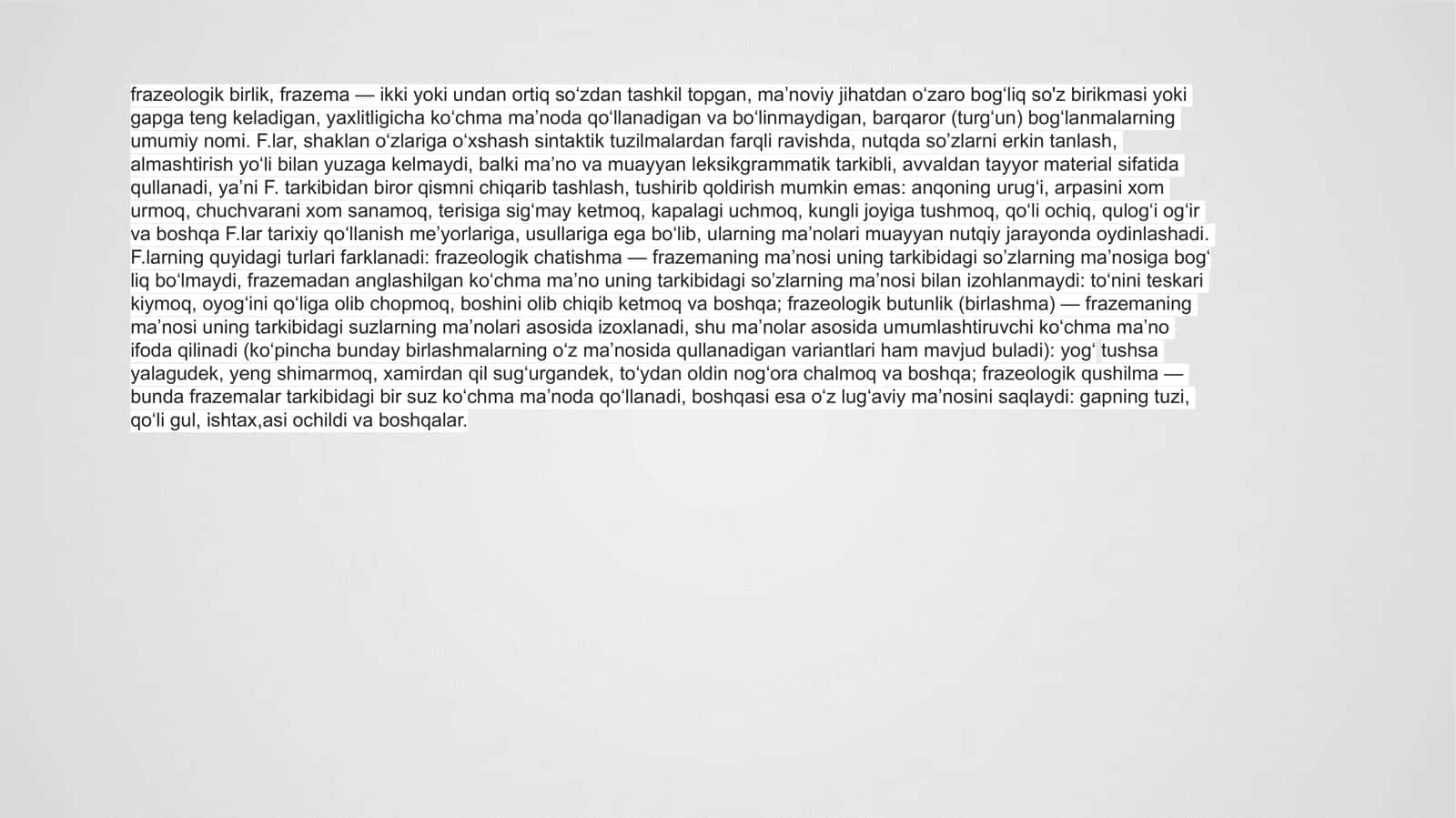 Frazemalarning semantik turi. Omonim iboralar 2