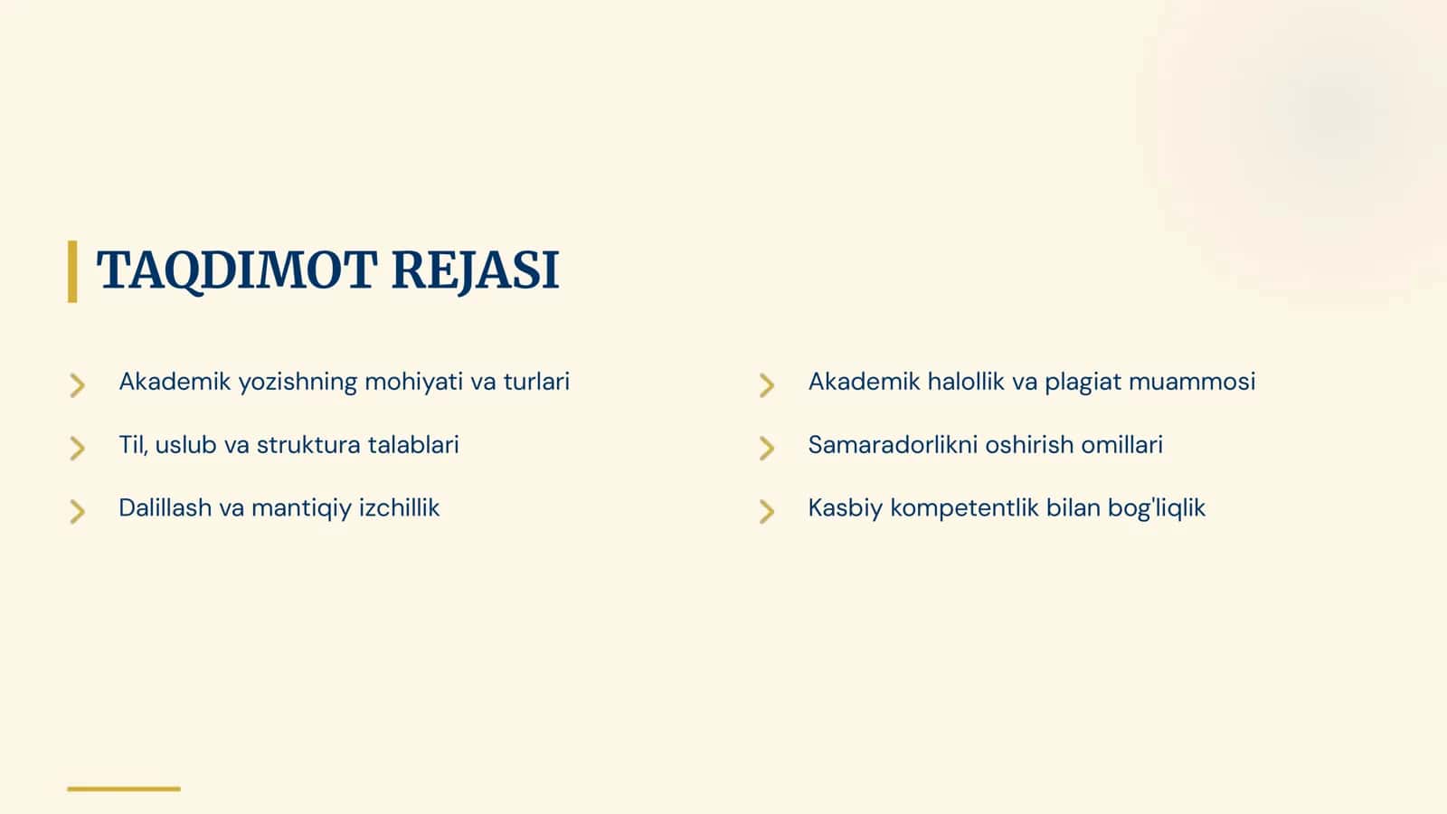 Akademik koʻnikmalar va kasbiy kompetentlik 2