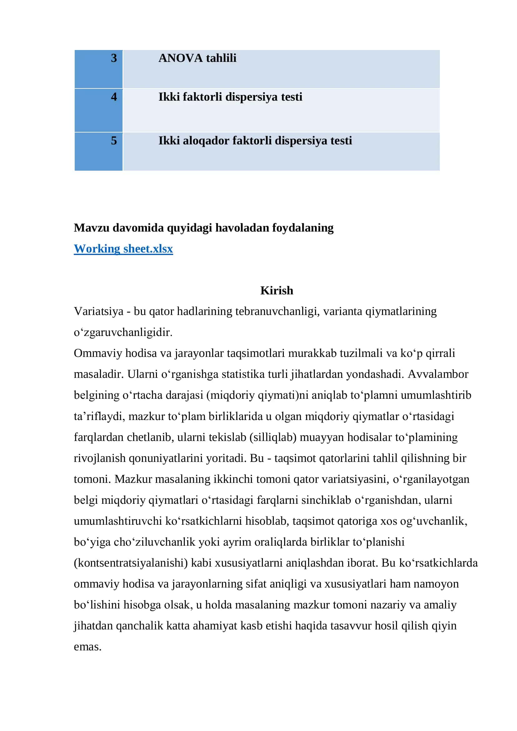 Variatsiya tahlili 2