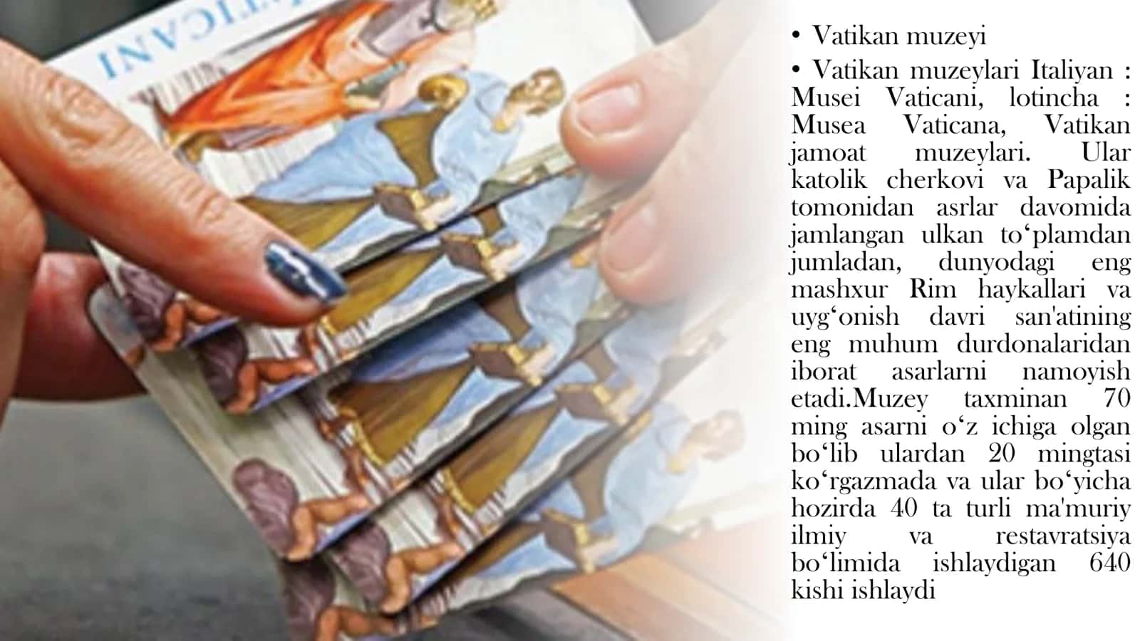 VATIKAN MUZEYI TAQDIMOTI 2
