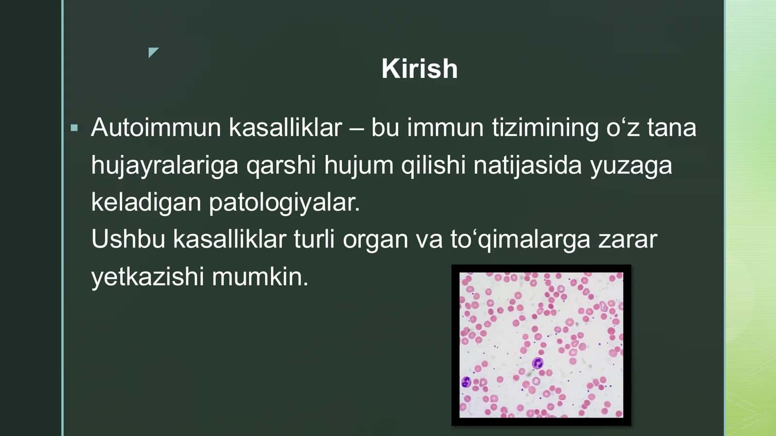 Autoimmun kasalliklar kelib chiqishi va diagnostikasi 2