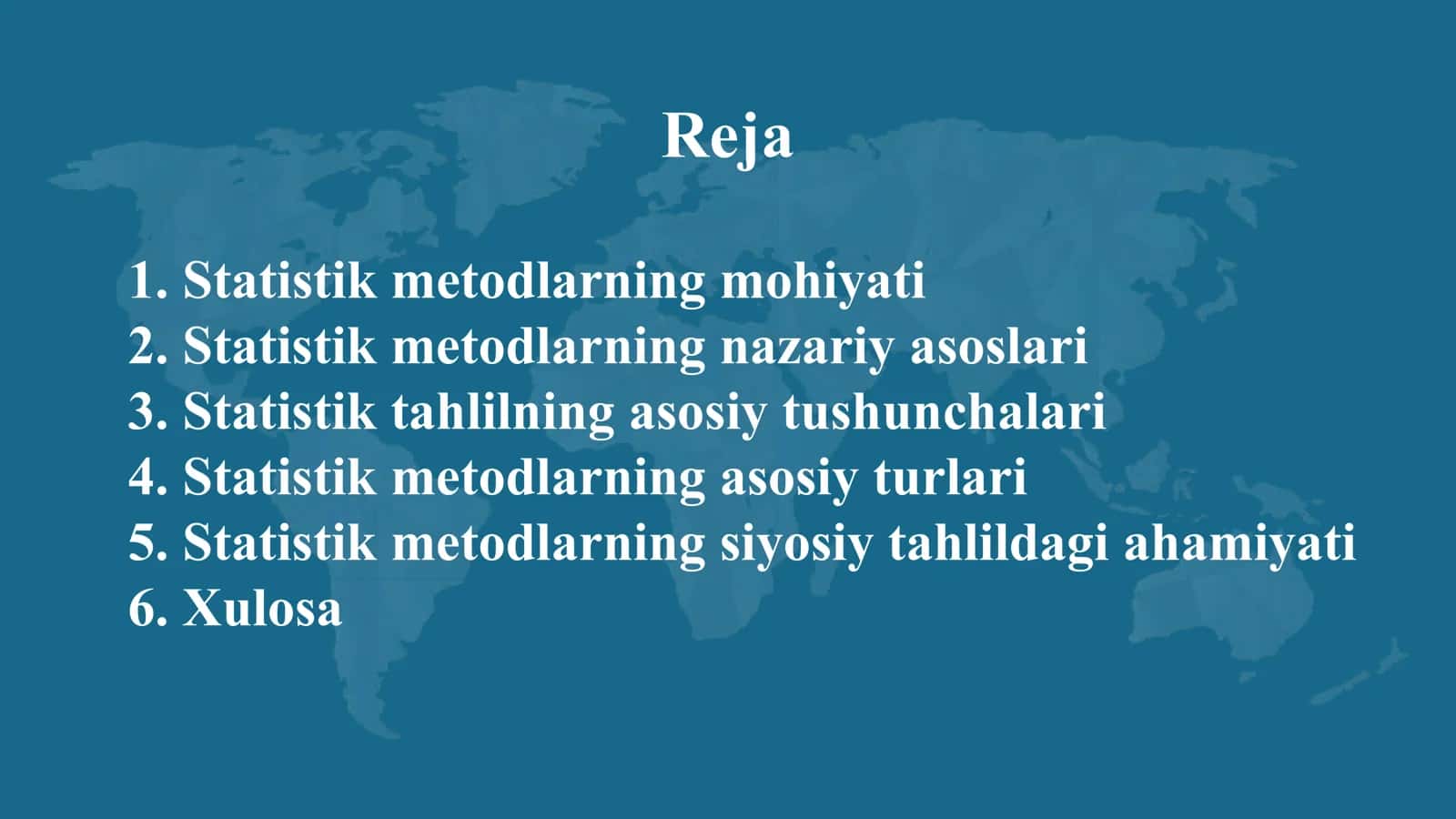 Siyosiy tahlilda statistik metodlar 2