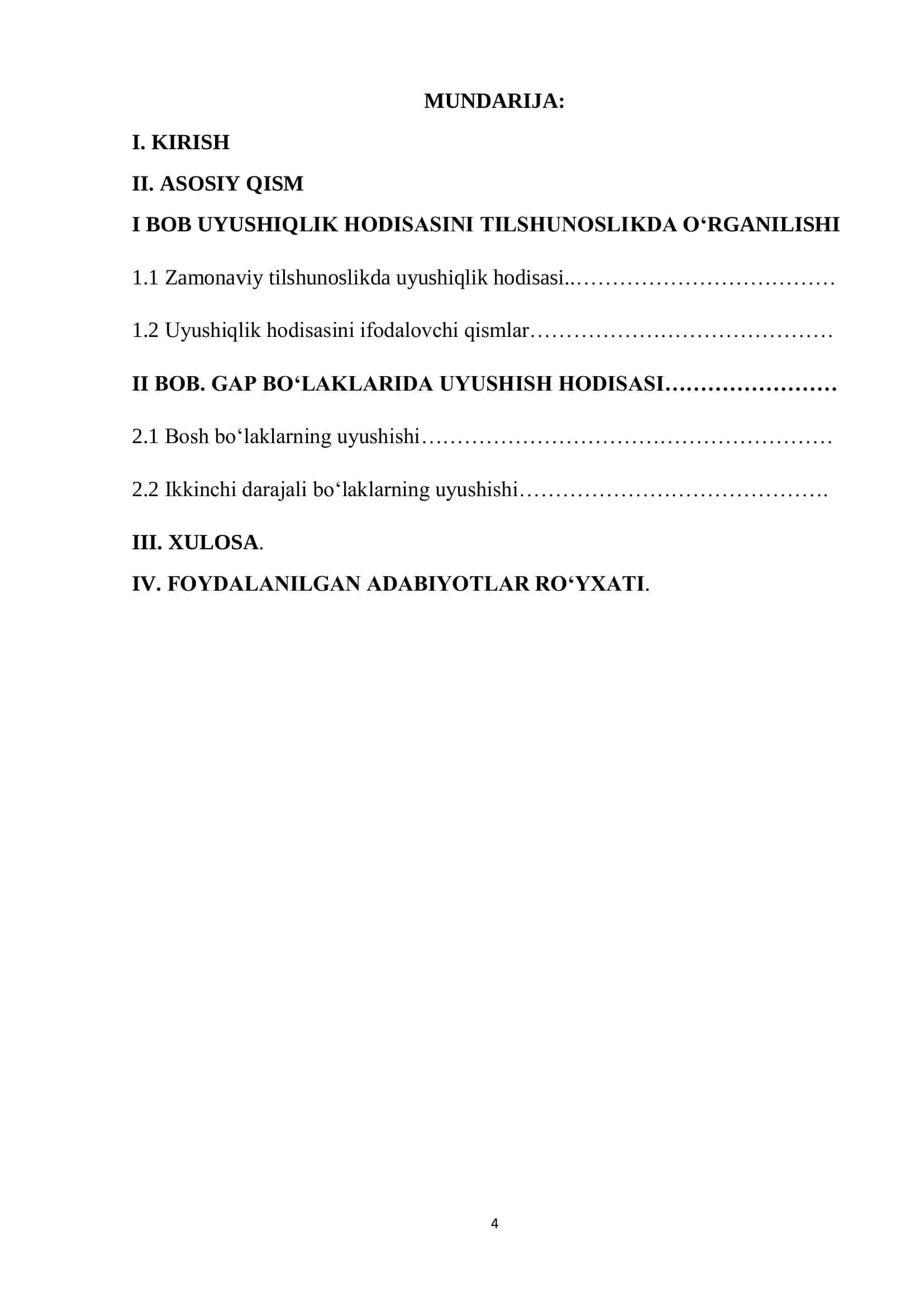 O‘ZBEK TILIDA UYUSHIQLIK HODISASI TADQIQI 2