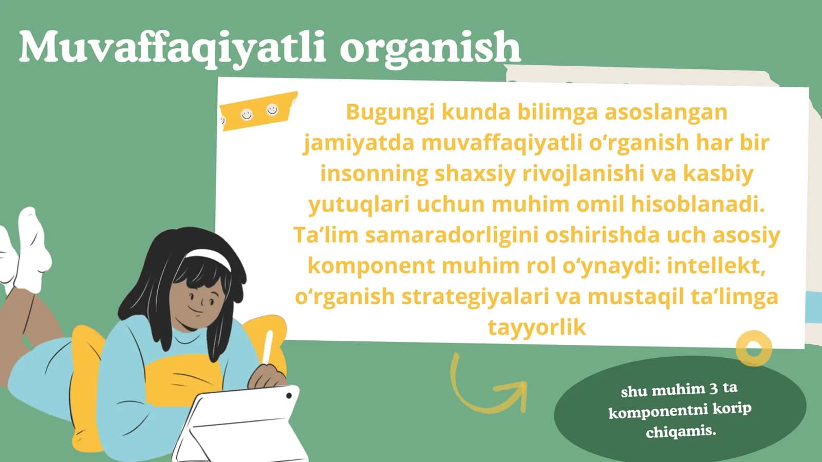 Ta’lim olish jarayonini samarali tashkil etish 2