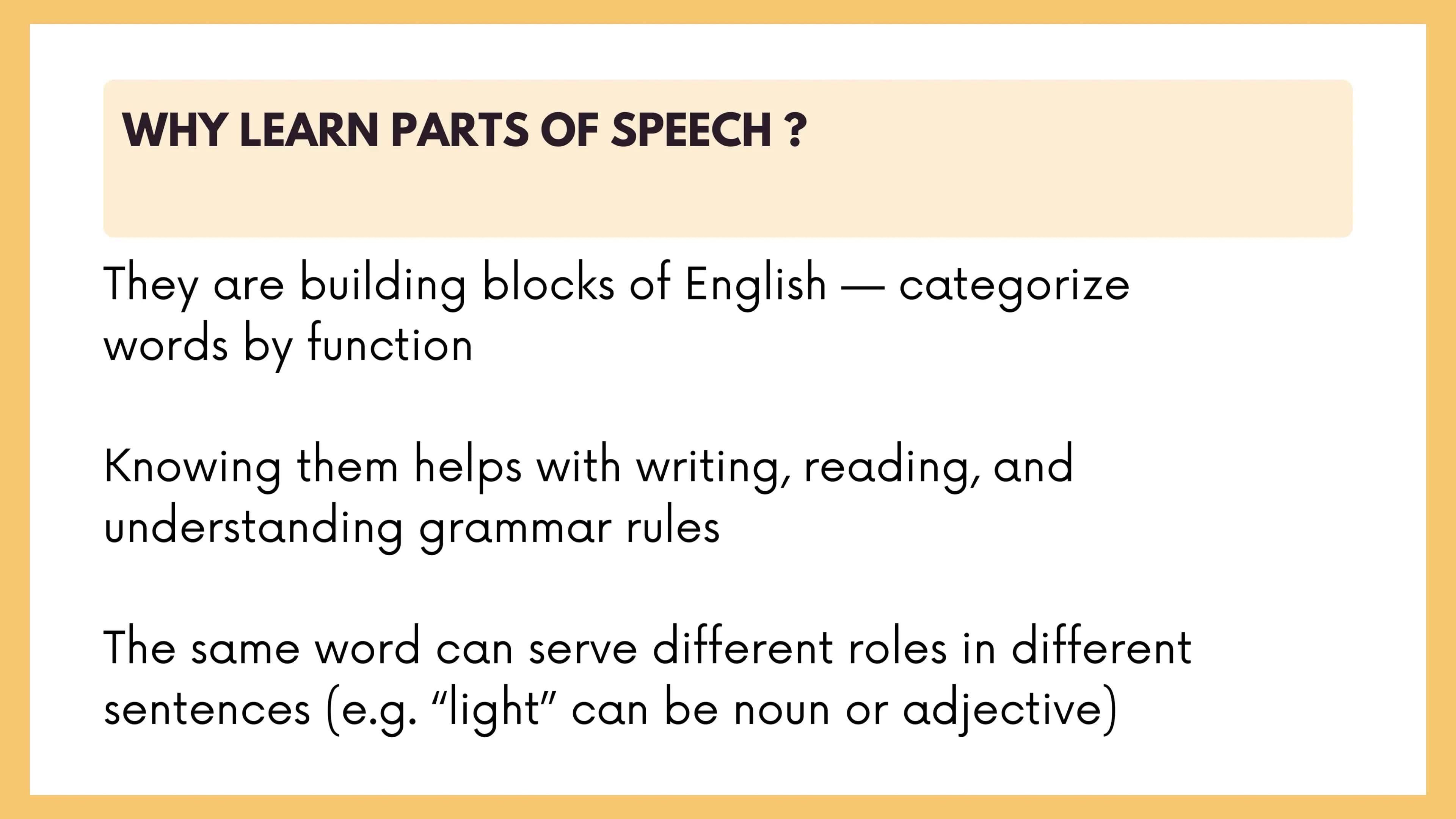 Parts of speec 2