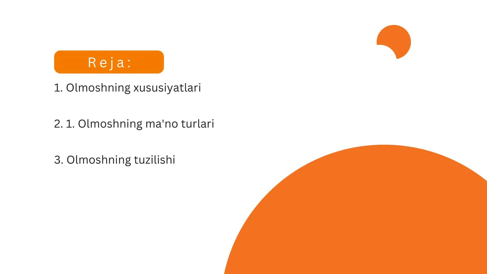 O'lmosh so'z turkumi 2