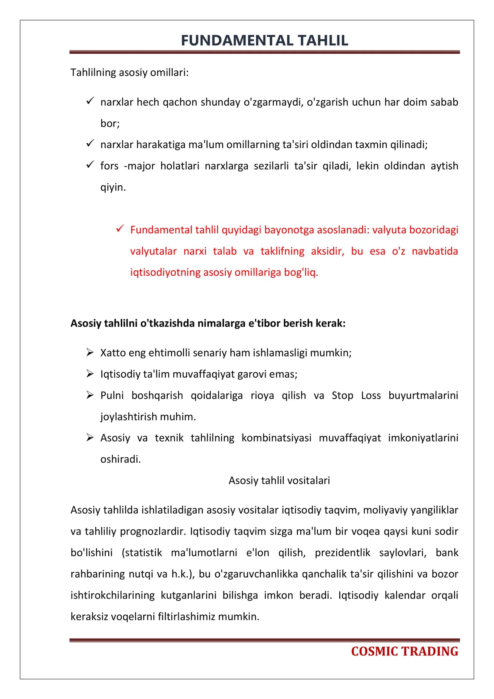 Fundamental Tahlil 2
