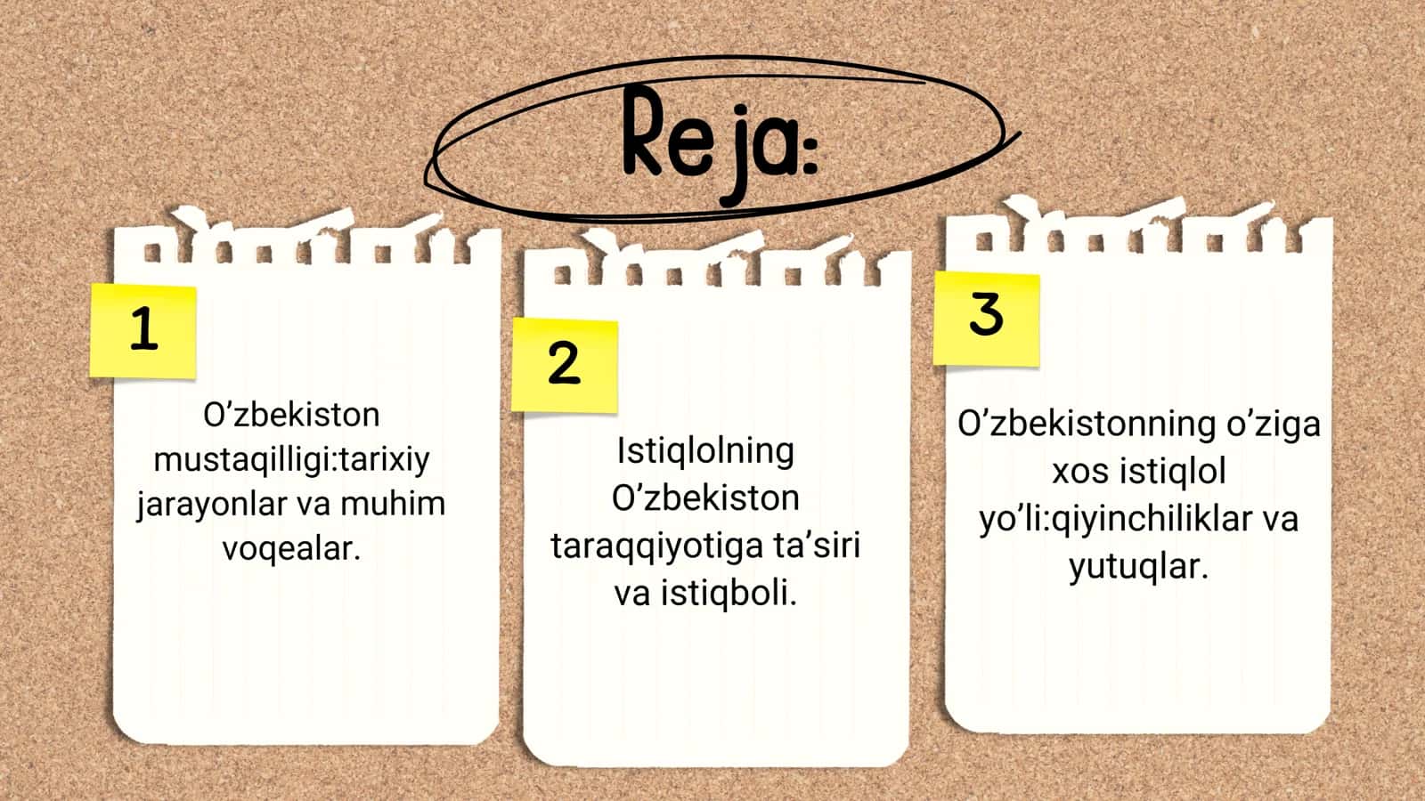 Mustaqil O’zbekiston Respublikasi tashkil topishining tarixiy ahamiyati. 2