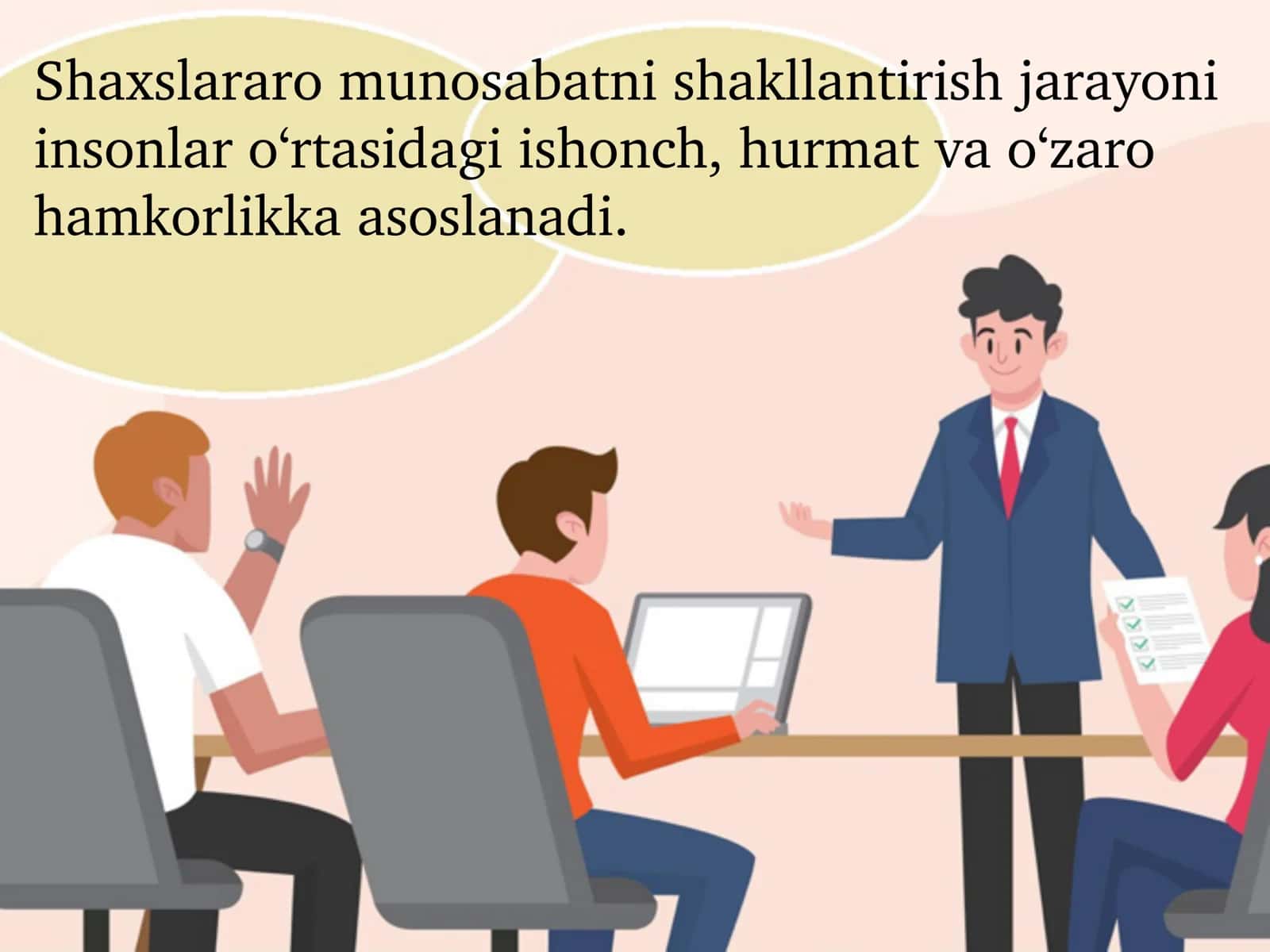 Shaxslararo munosabatni shakllantirish 2