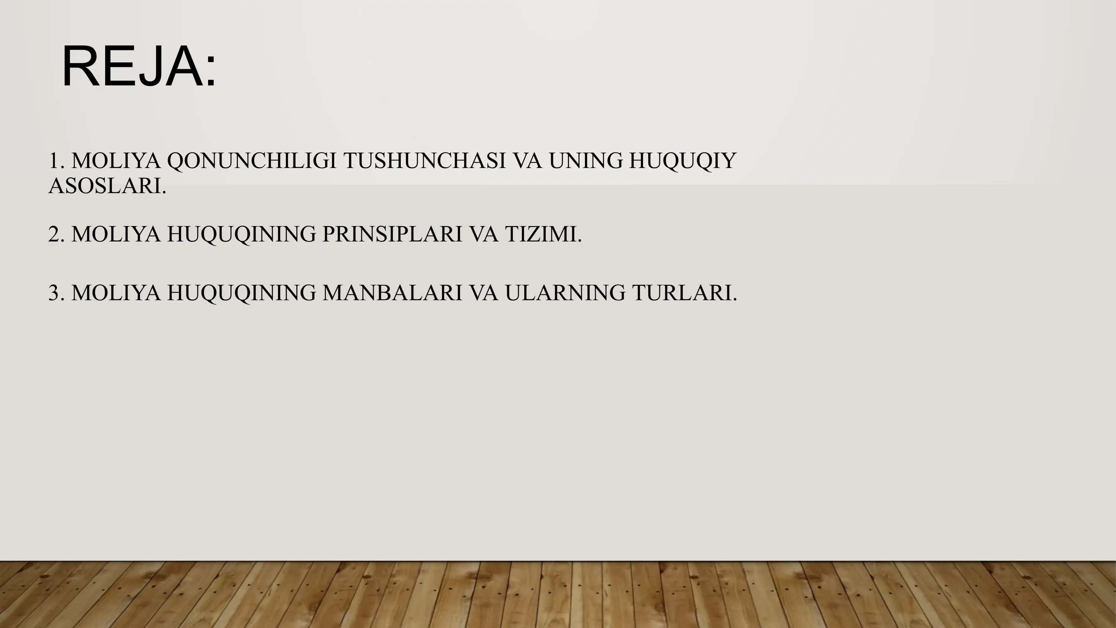 MOLIYA QONUNCHILIGI VA MOLIYA XUQUQI 2