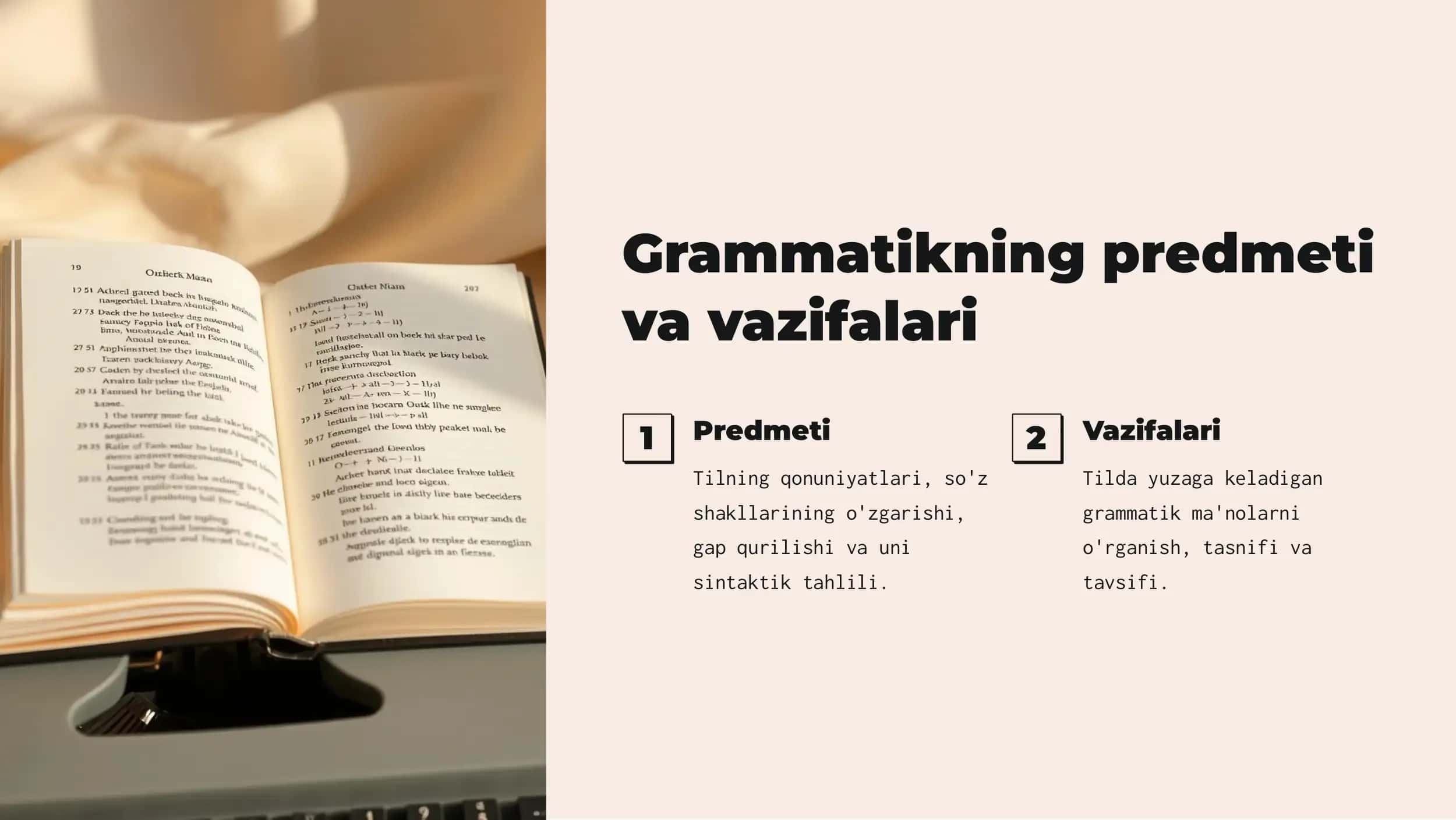 Grammatika va grammatik kategoriyalar 2