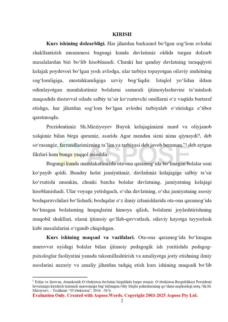 Muruvvat nogiron bolalar uchun internat uylari faoliyat yuritish tartibi 2