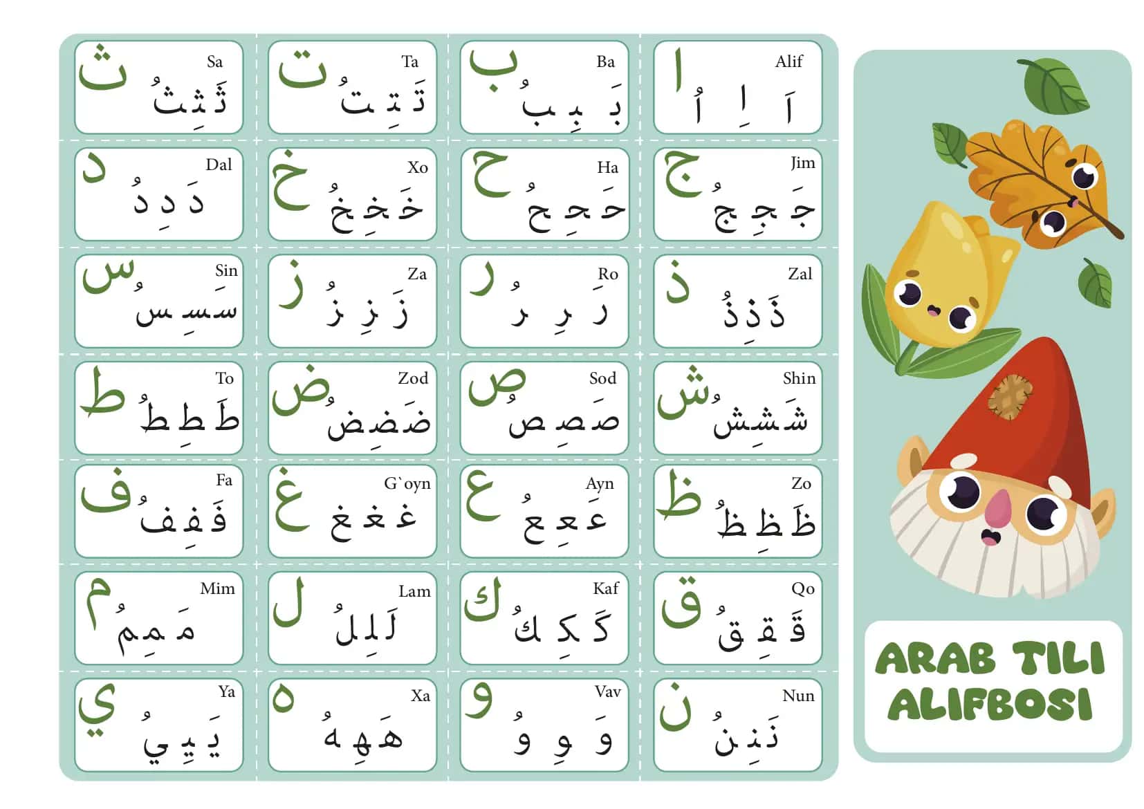 Arab tili alifbosi 2