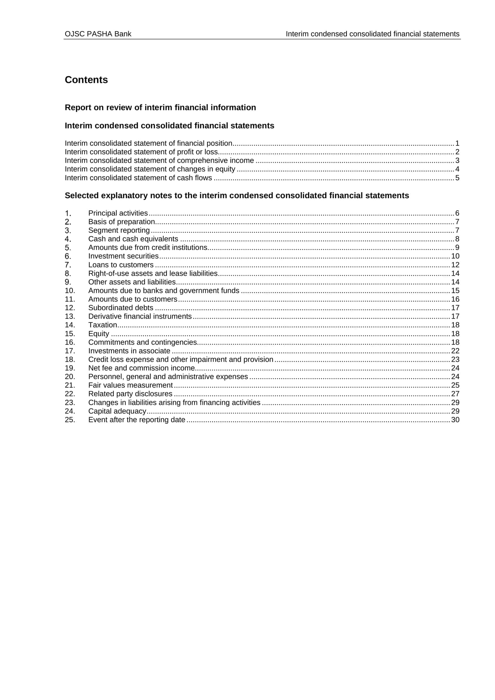 Interim condensed consolidated financial statements 2