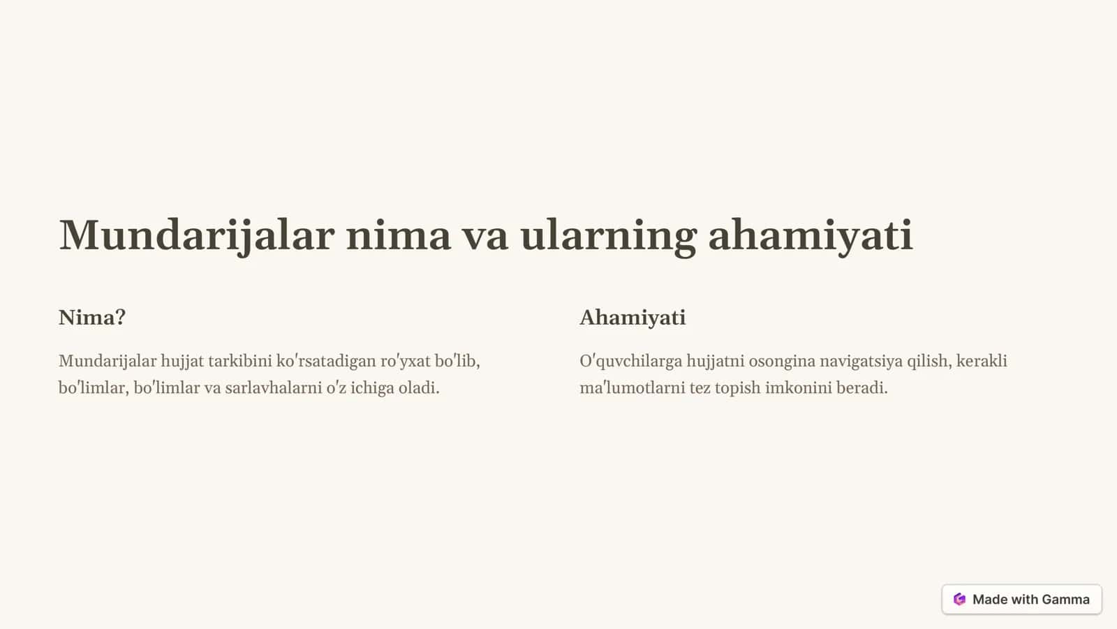 Avtomatlashtirilgan Vositalar va Shablonlar 2