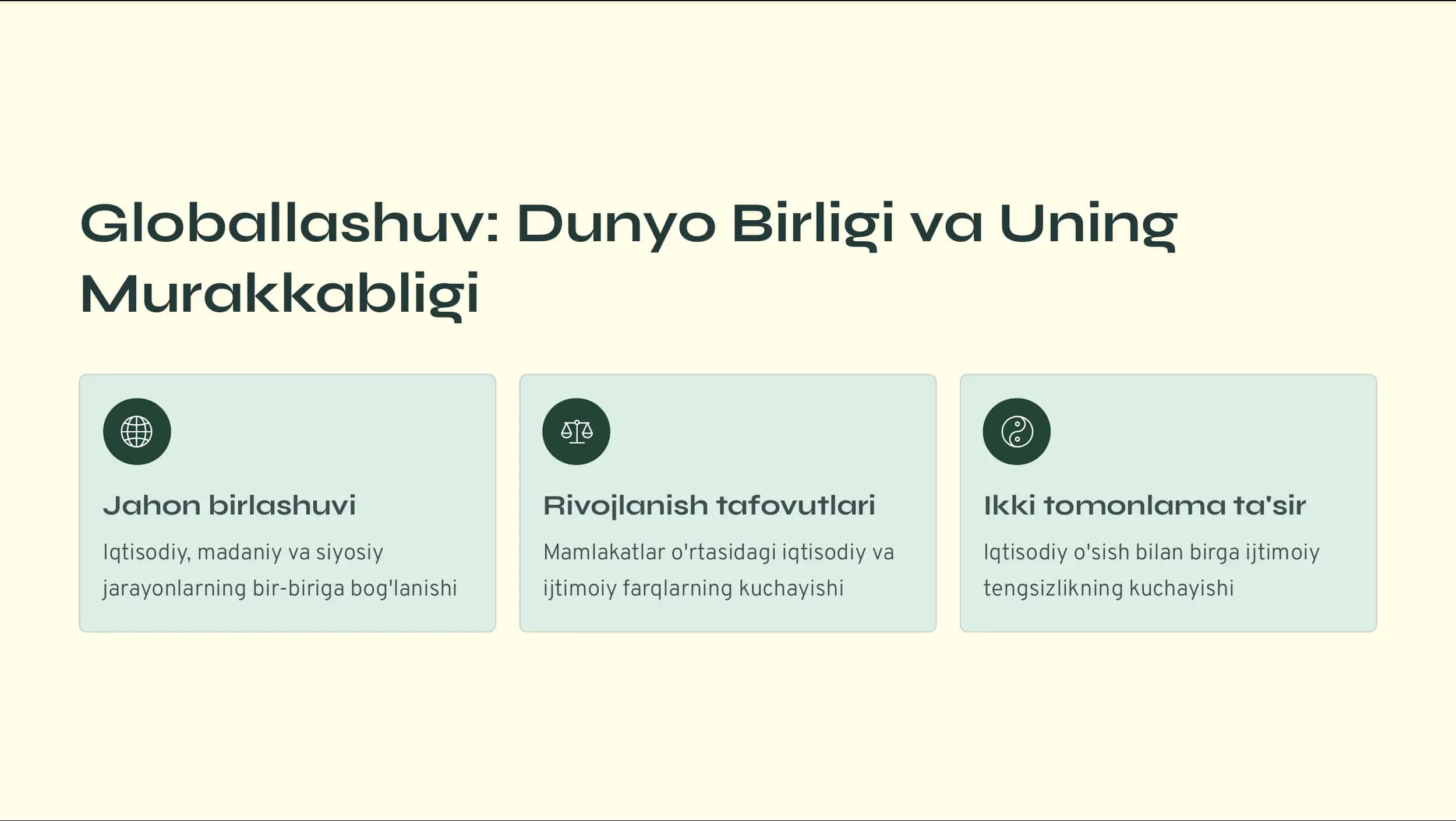 Globallashuv va Global Muammolarning Falsafiy Jihatlari 2