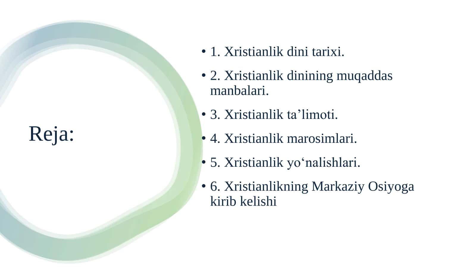 Xristianlik dini tarixi va asosiy g‘oyalari 2