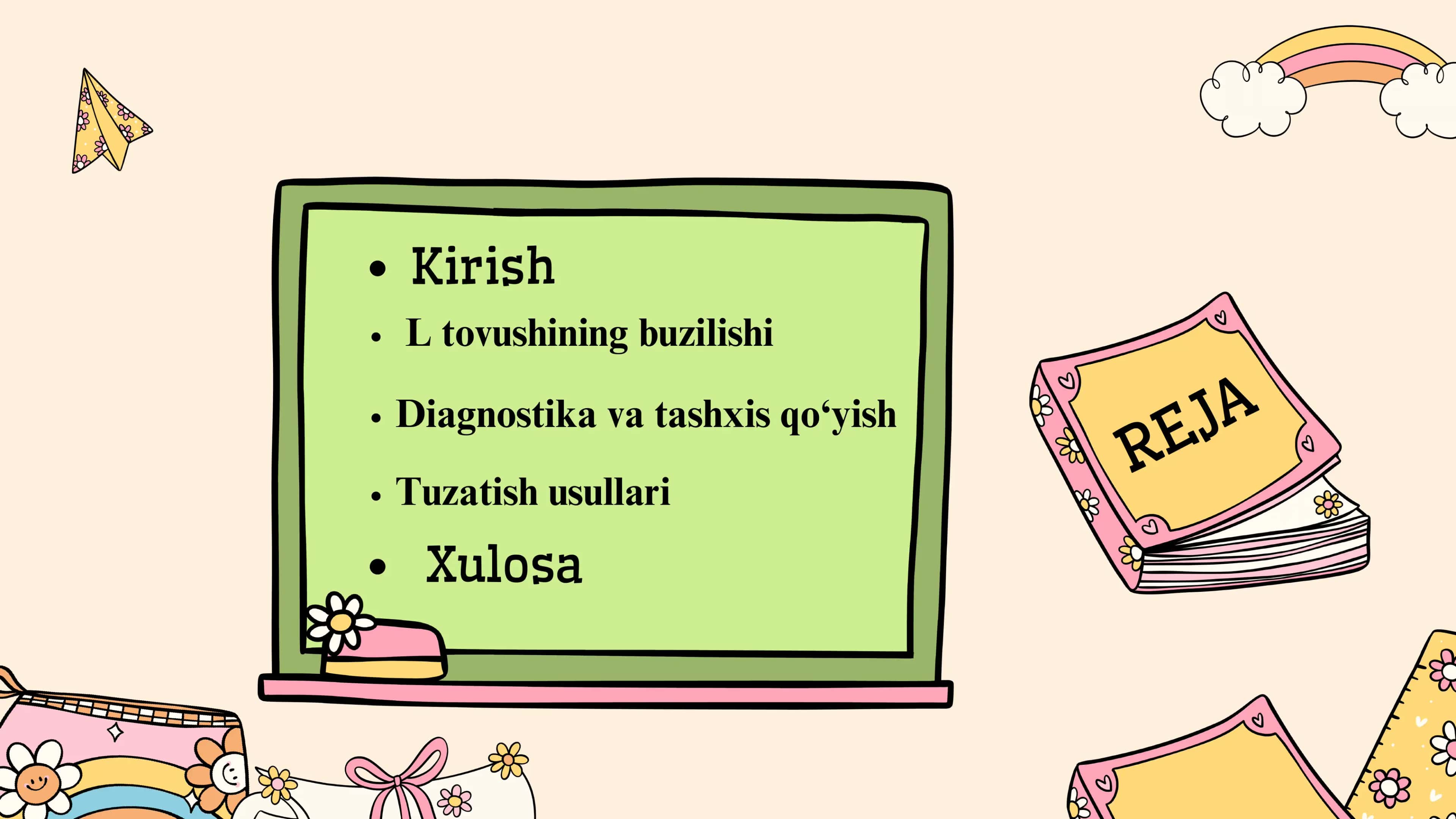 "L" tovushi bilan bog‘liq dislaliya 2