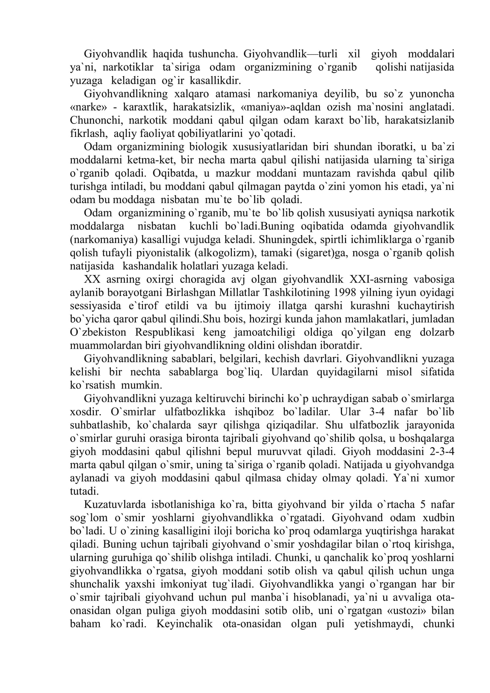 Giyohvandlik 2
