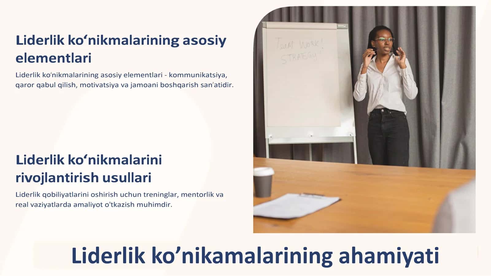 Liderlik ko'nikmalarini rivojlantirish yo'llari 2