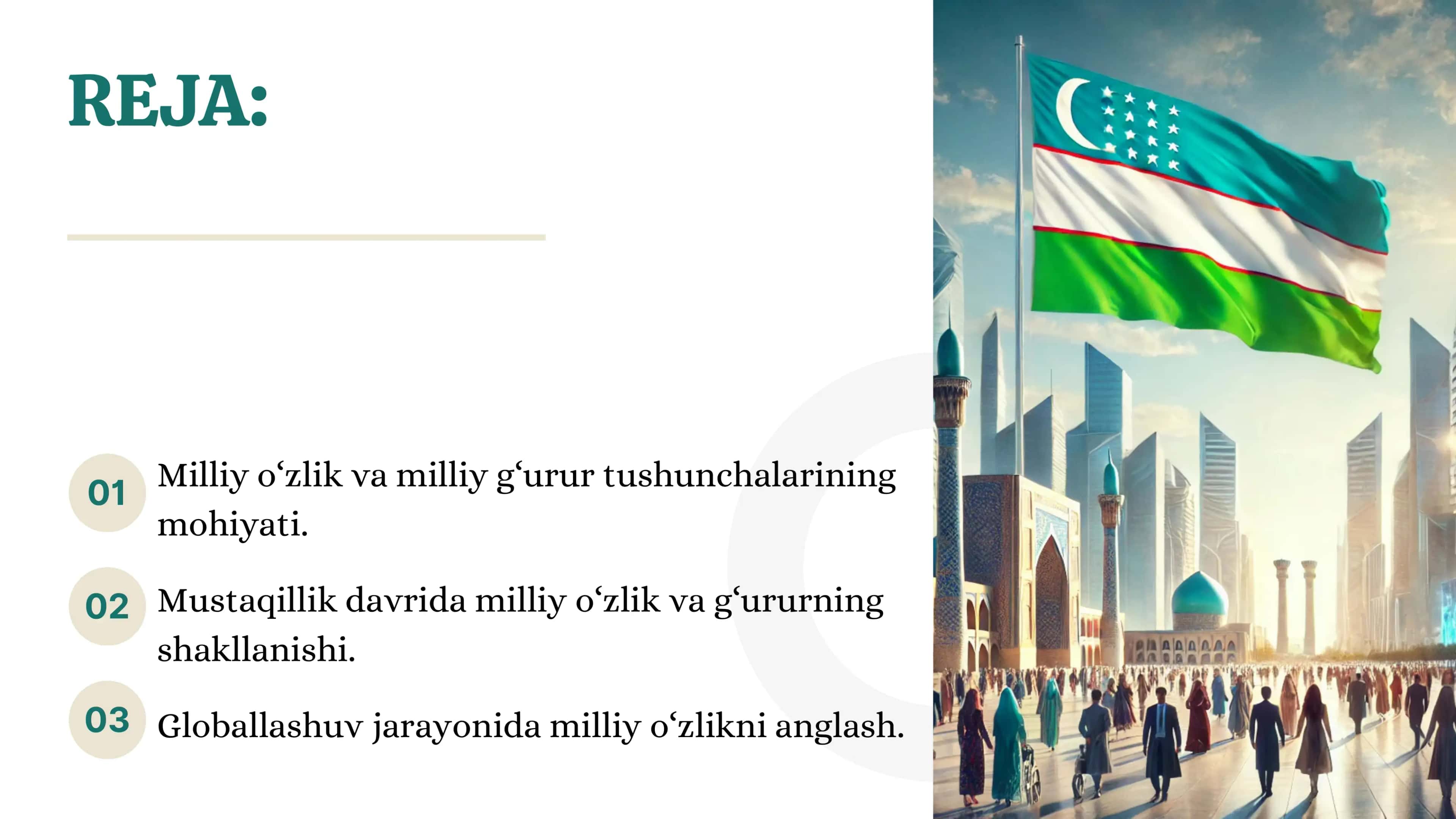 Milliy O‘zlik va Milliy G'urur 2