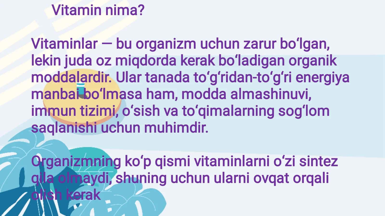Avitaminoz va Gipovitaminoz! 2
