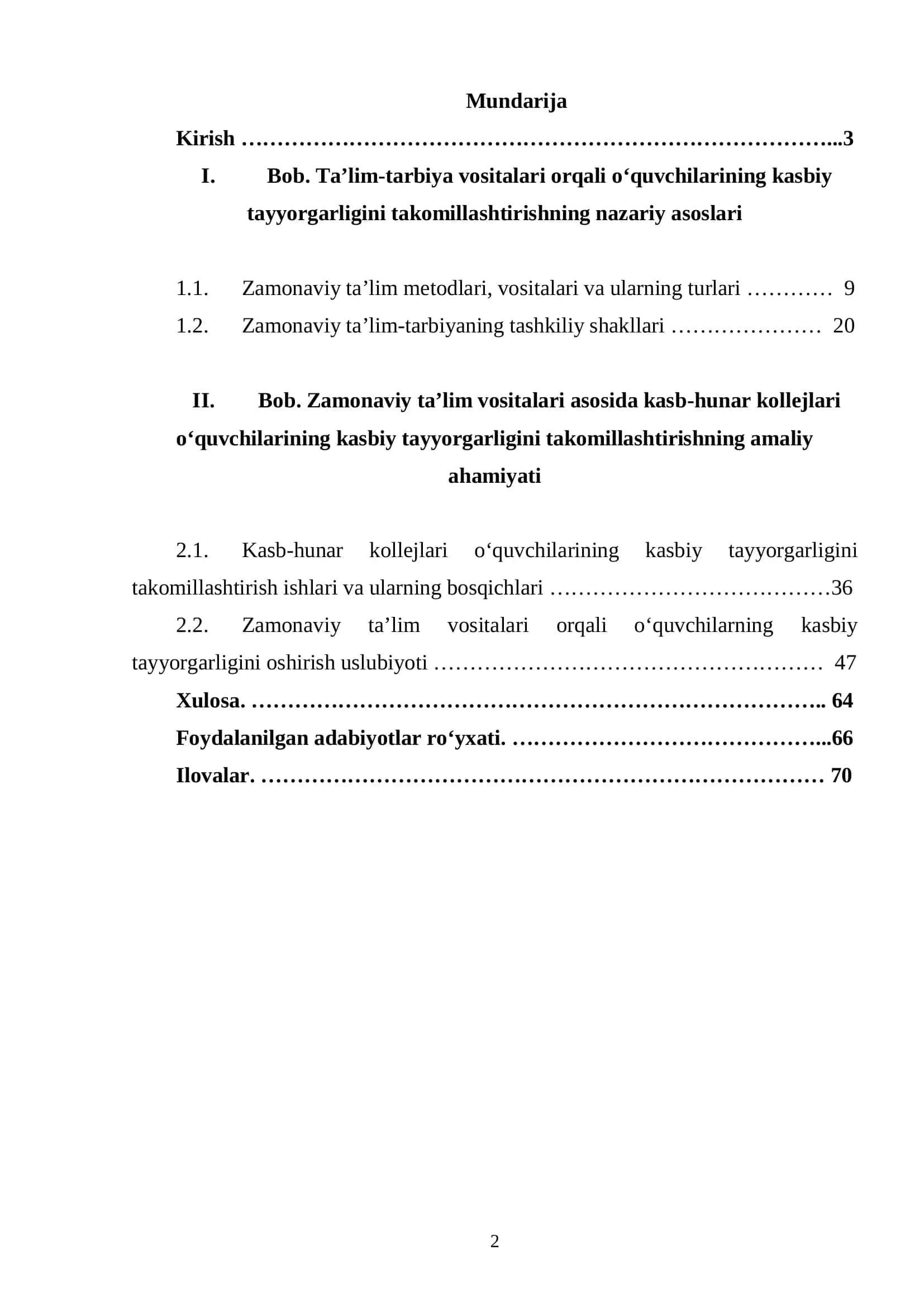 ZAMONAVIY TA’LIM VOSITALARI ASOSIDA KASB-HUNAR KOLLEJLARI O‘QUVCHILARINING KASBIY TAYYORGARLIGINI TAKOMILLASHTIRISH 2