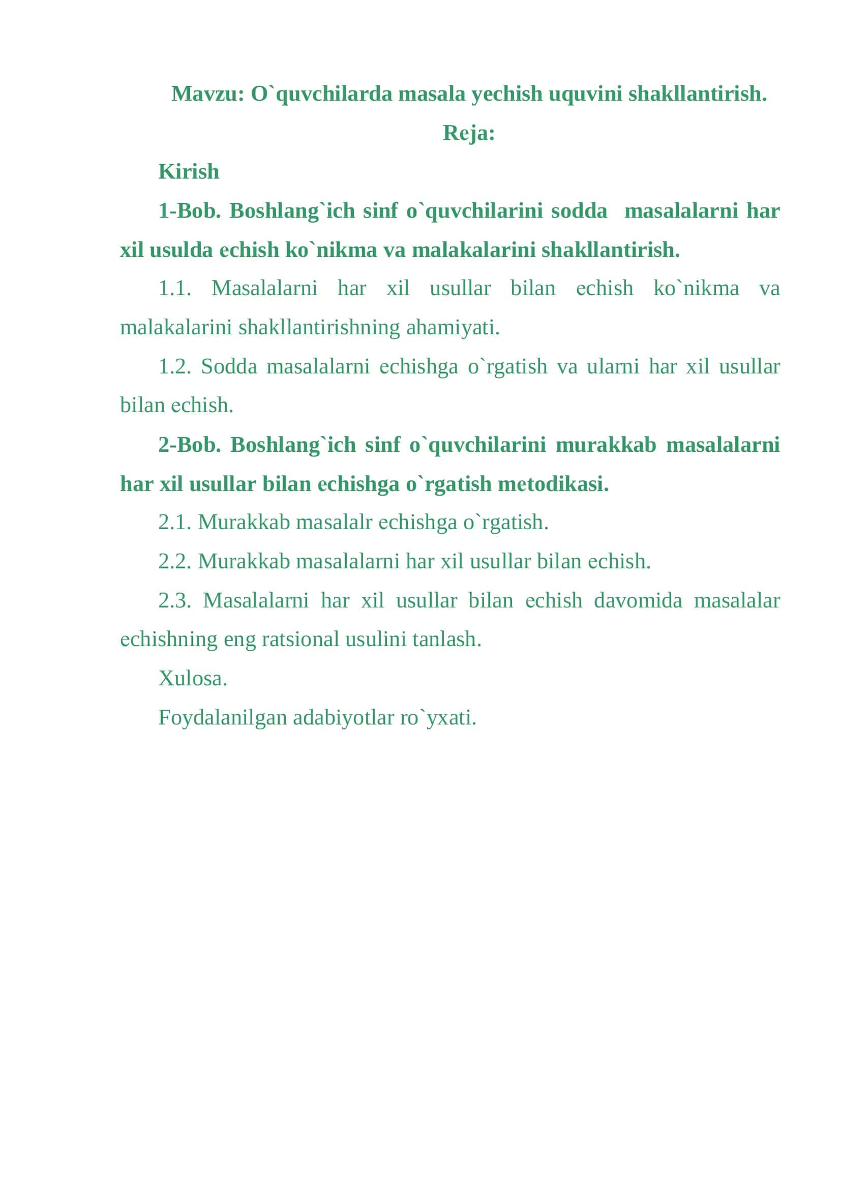 Maktablarda matematika 2