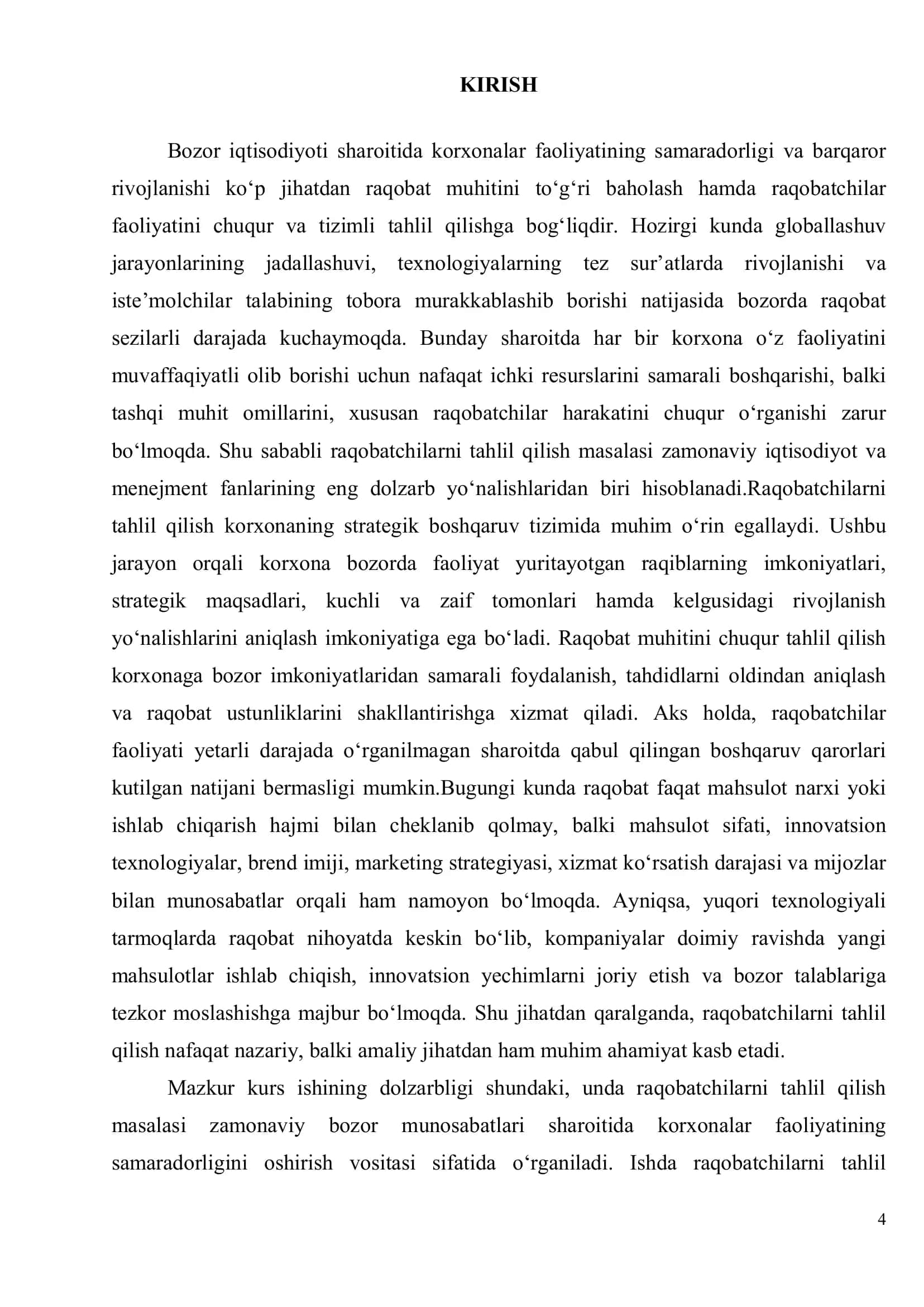 Raqobatchilarni tahlil qilish va ularning perspektiv usullari 2