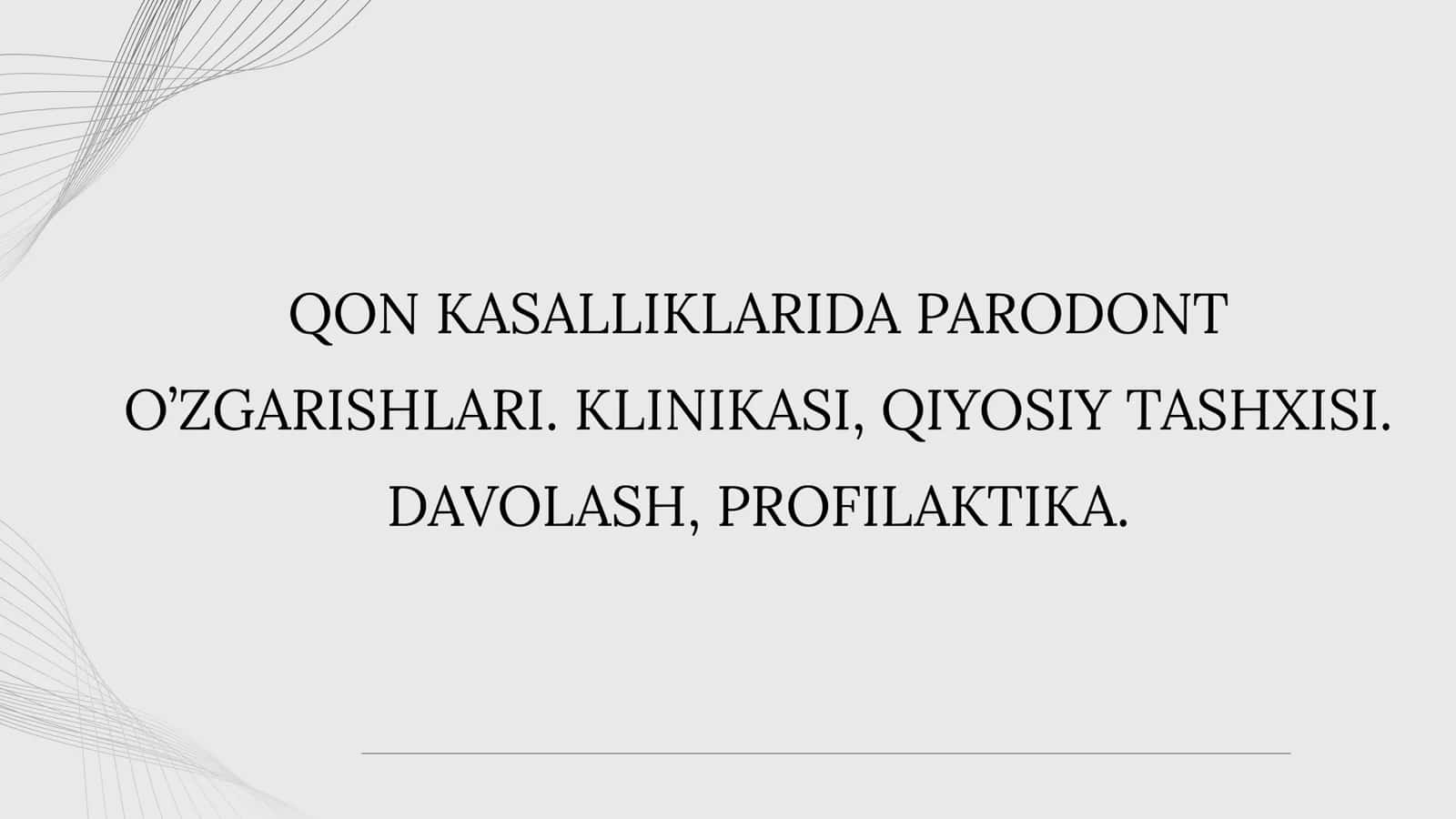 PARODONTOLOGIYA FANI 2
