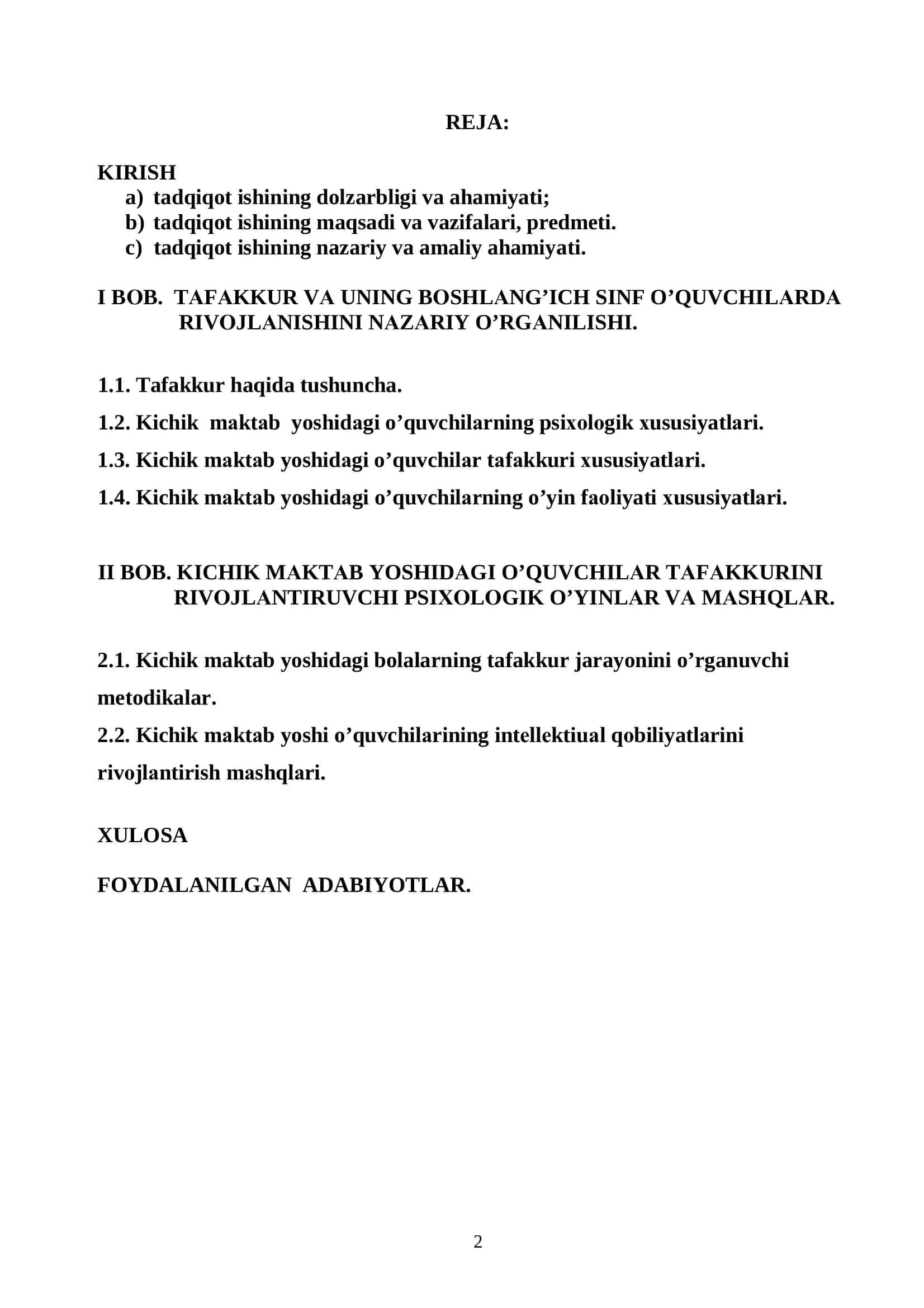Bоshlаng’ich sinf o’quvchilаrining tаfаkkurini rivоjlаntirishdа psiхоlоgik o’yinlаrning аhаmiyati 2
