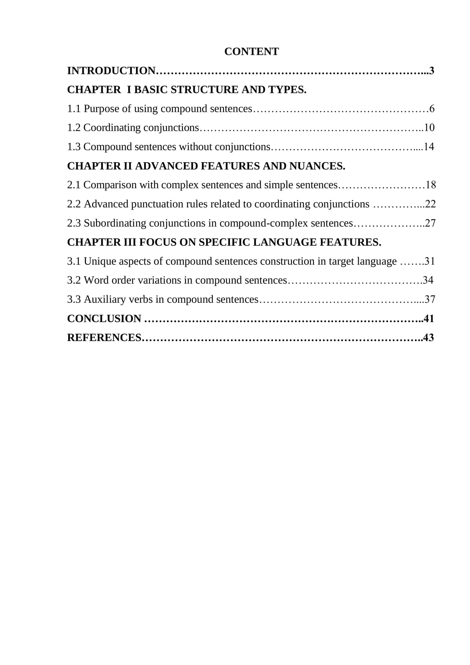 COMPOUND SENTENCES IN THE LANGUAGE BEING STUDIED 2