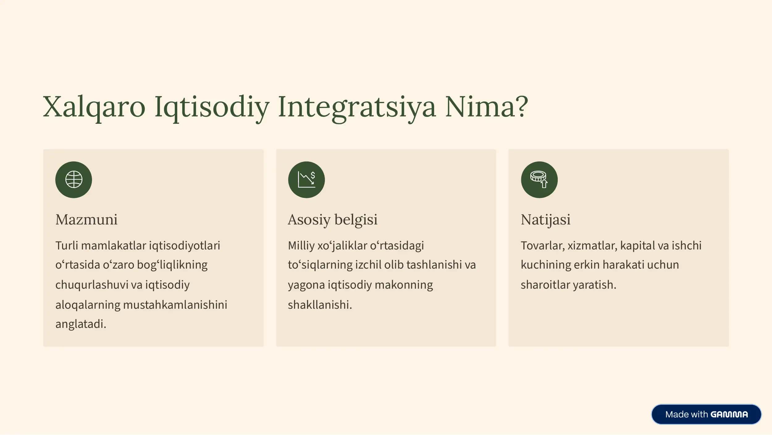 Xalqaro iqtisodiy integratsiya 2