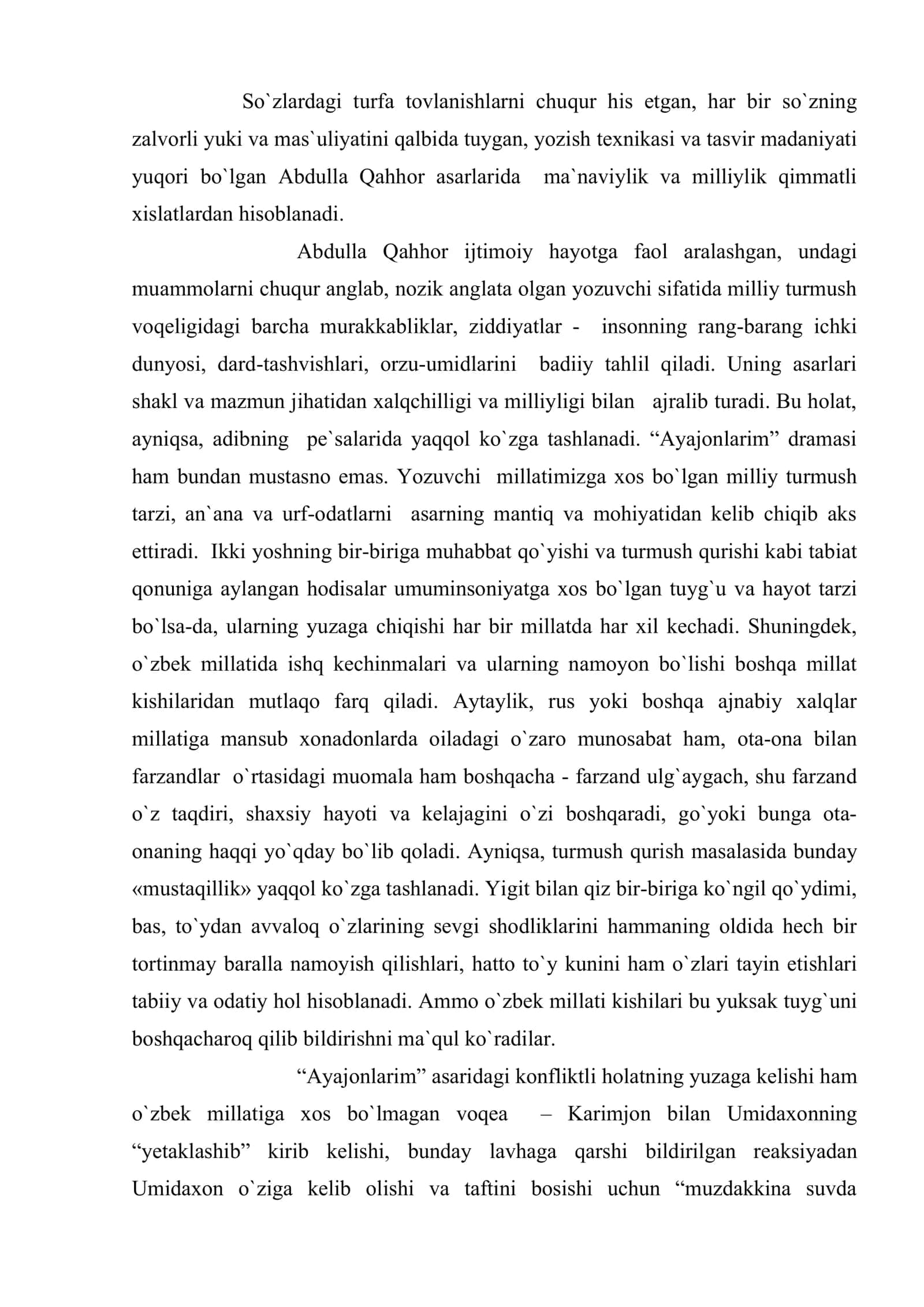 ABDULLA QAHHOR IJODIDA MILLIYLIK 2