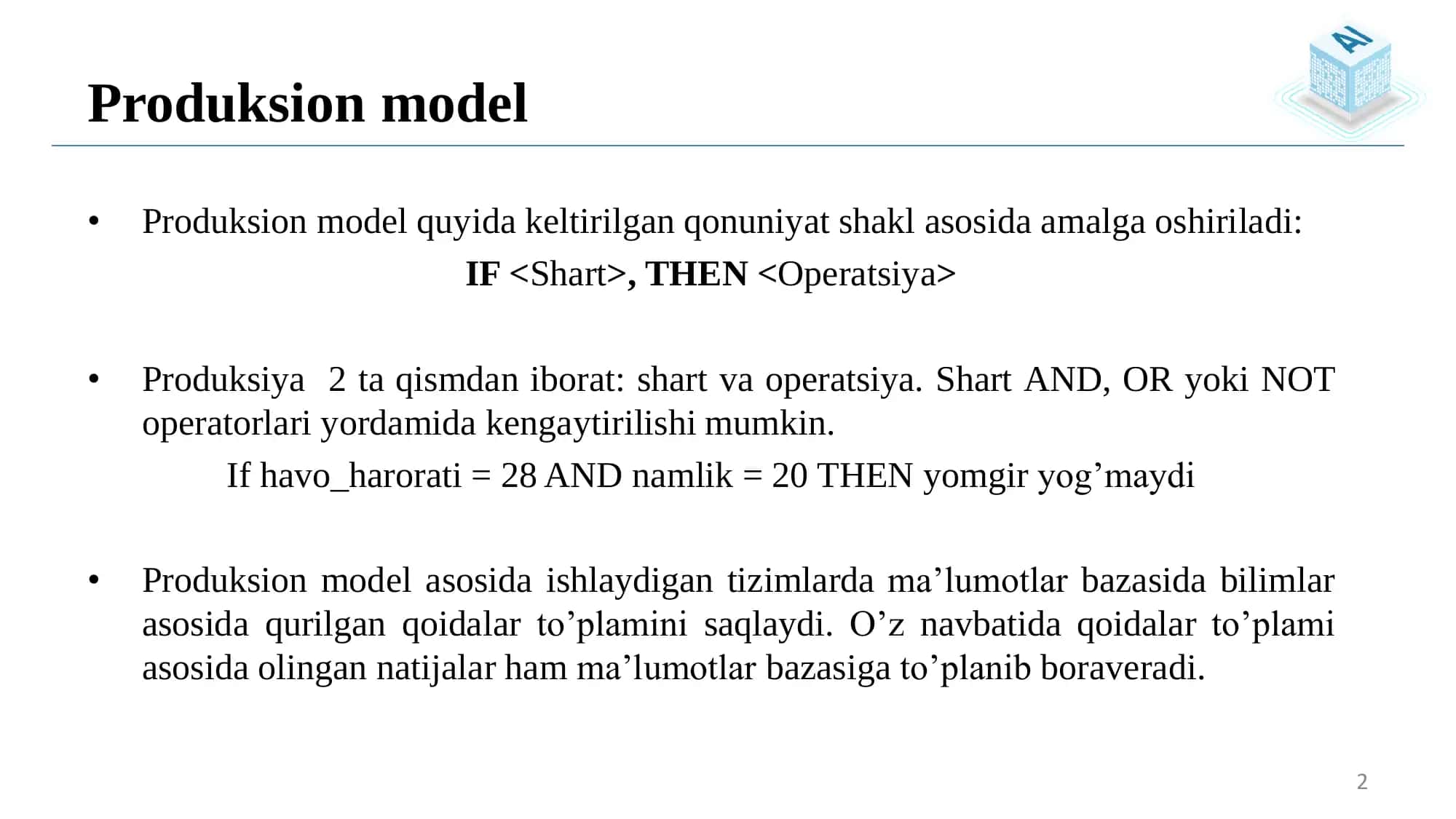 Produksion model 2