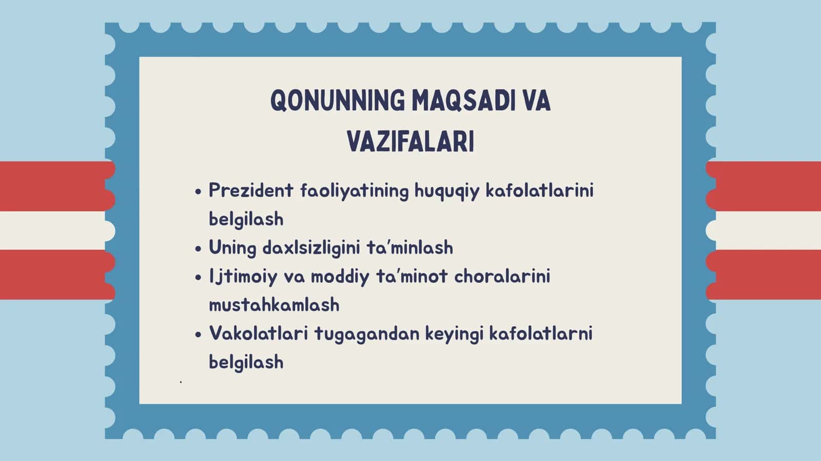 OʻZBEKISTON RESPUBLIKASI PREZIDENTI FAOLIYATINING ASOSIY KAFOLATLARI 2