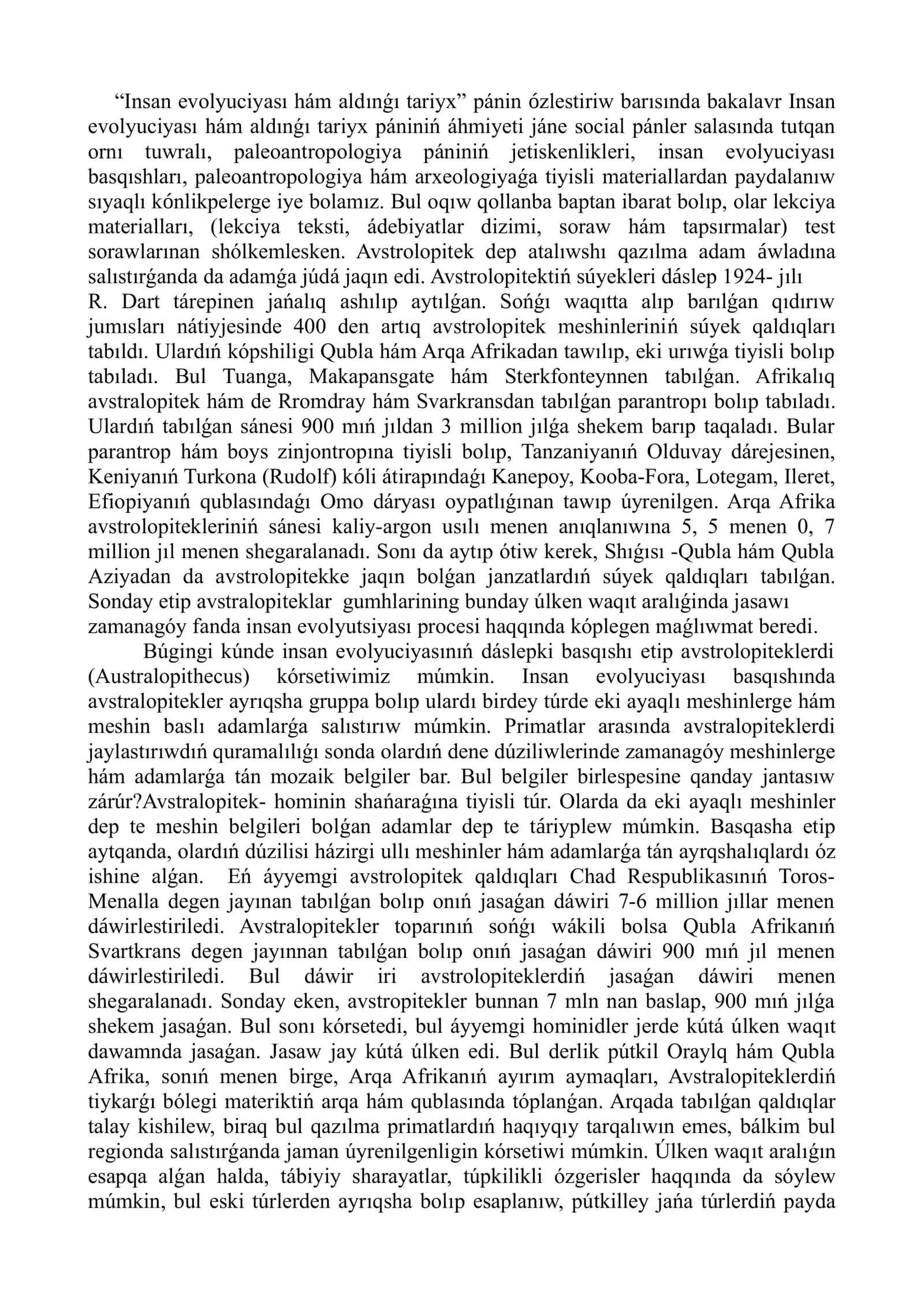 Erte avstralopitekler 2