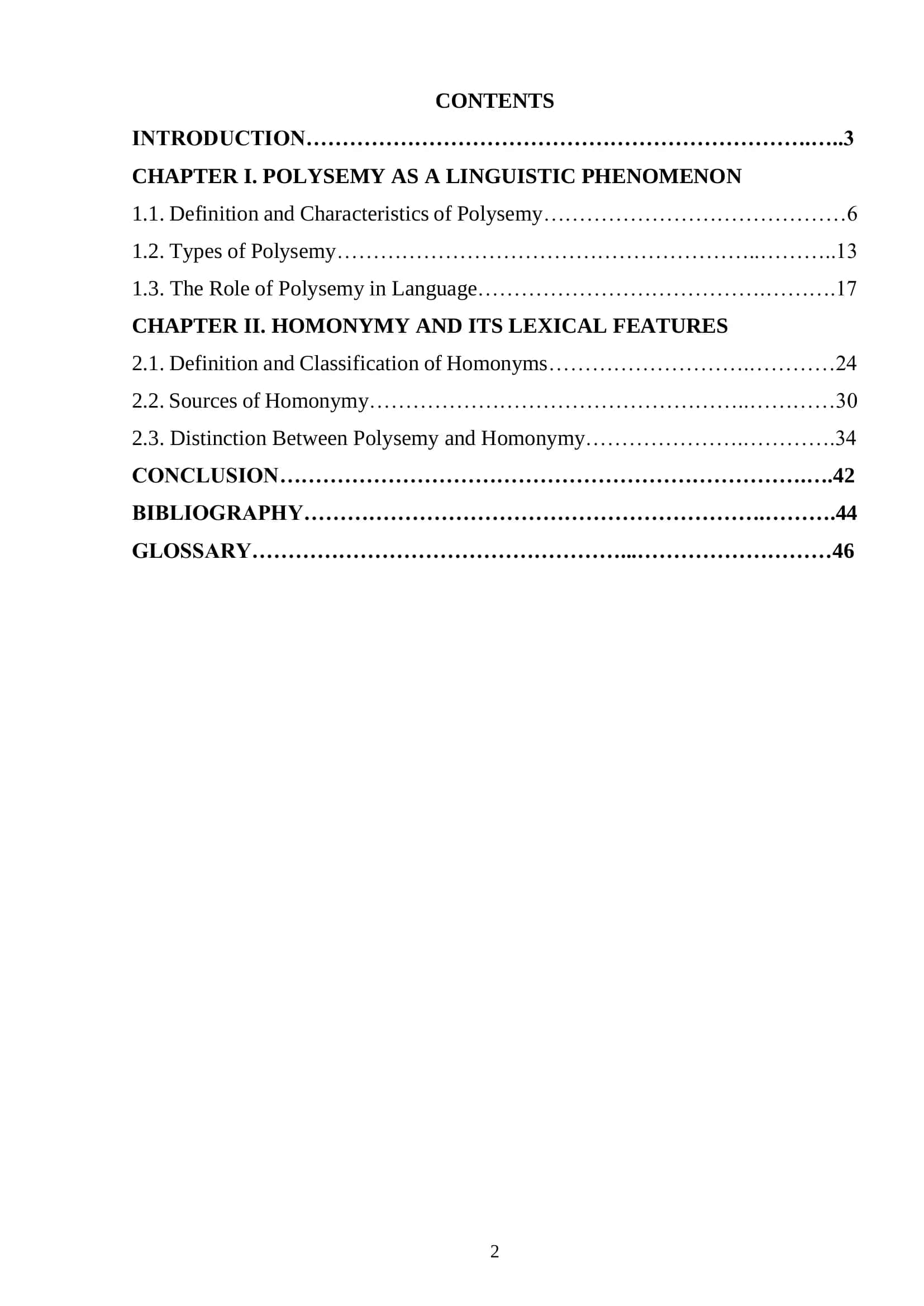 Polysemy and homonymy: A lexical analysis of multiple meanings 2