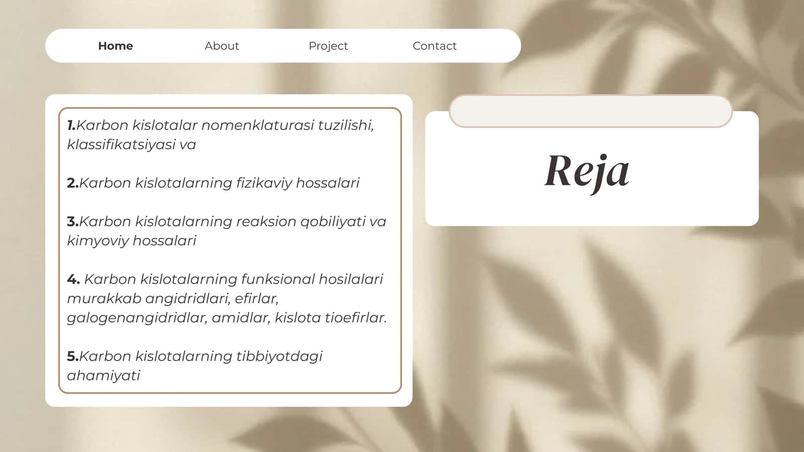 Karbon kislotalar va ularning hosilalari 2