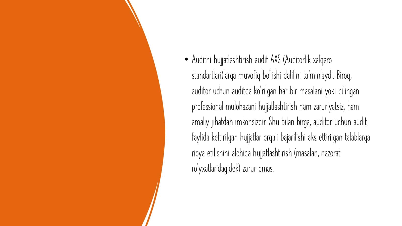Auditni hujjatlashtirish 2