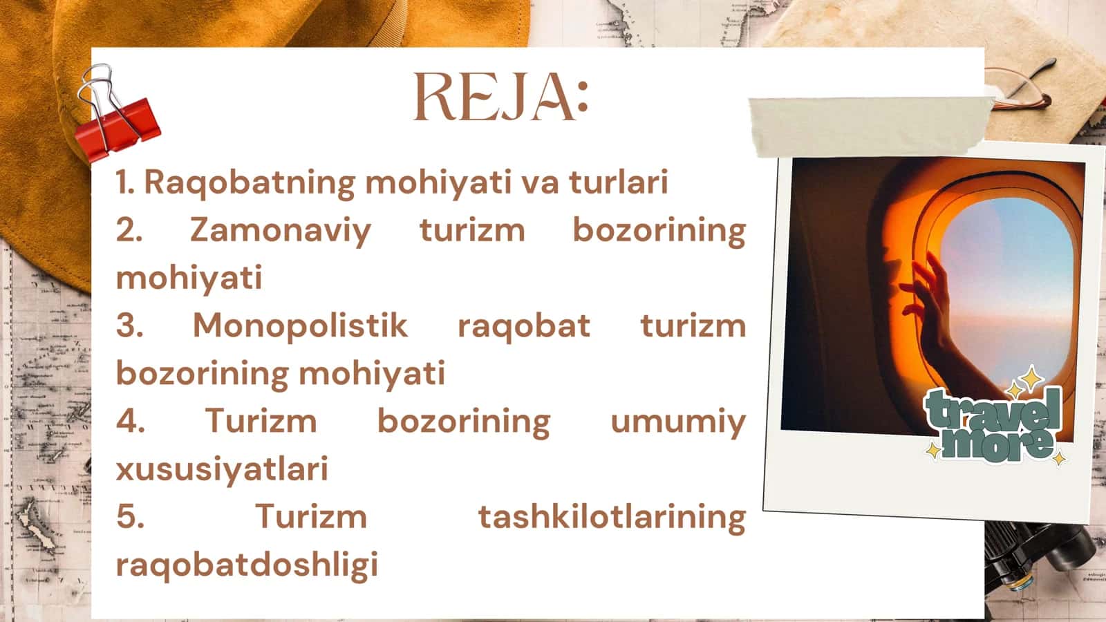 IQTISODIYOTNING TURIZM SEKTORIDAGI RAQOBAT 2