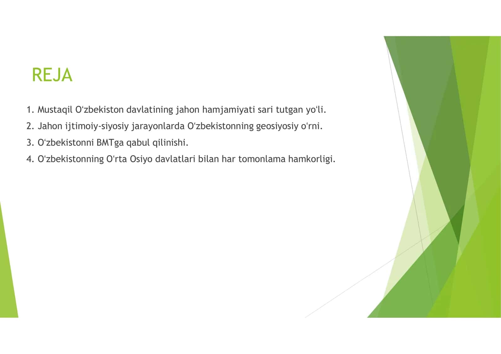 Oʻzbekiston Respublikasining jahon hamjamiyatiga qoʻshilishi 2