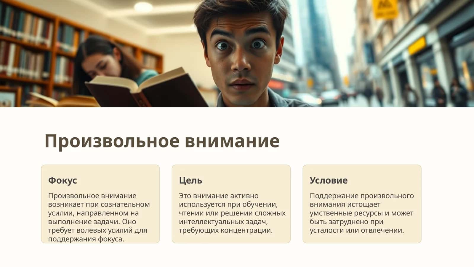 Виды внимания: Обзор 2