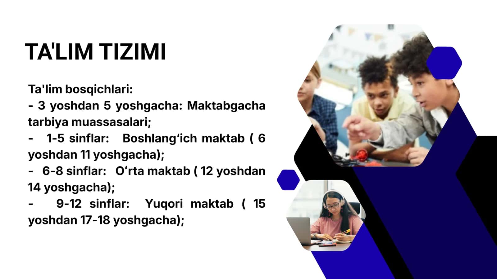 AMERIKA QOʻSHMA SHTATLARI TA'LIM TIZIMI 2