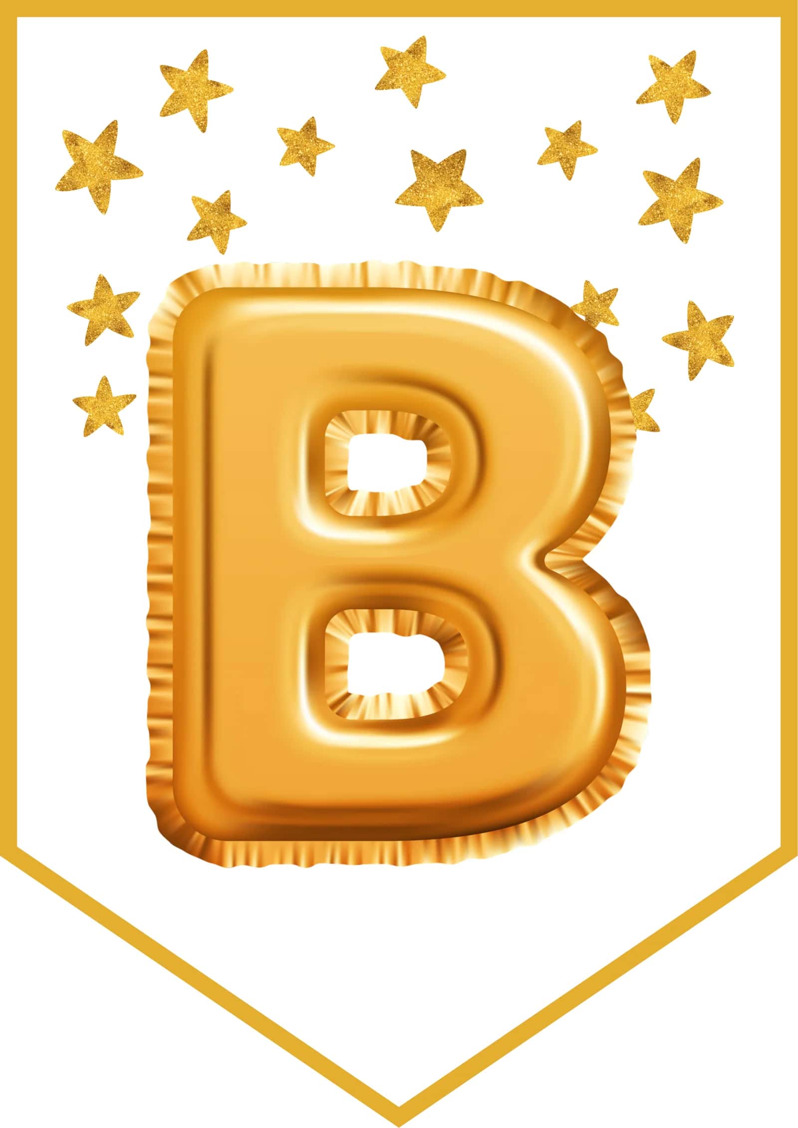 Alfabit Harflar Tilla Gold Balloons Letter  Alphabet gold 2