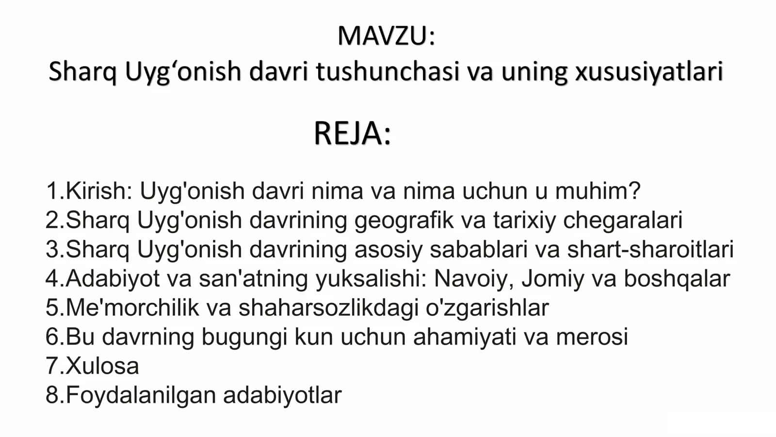 sharq uyg’onish davri 2